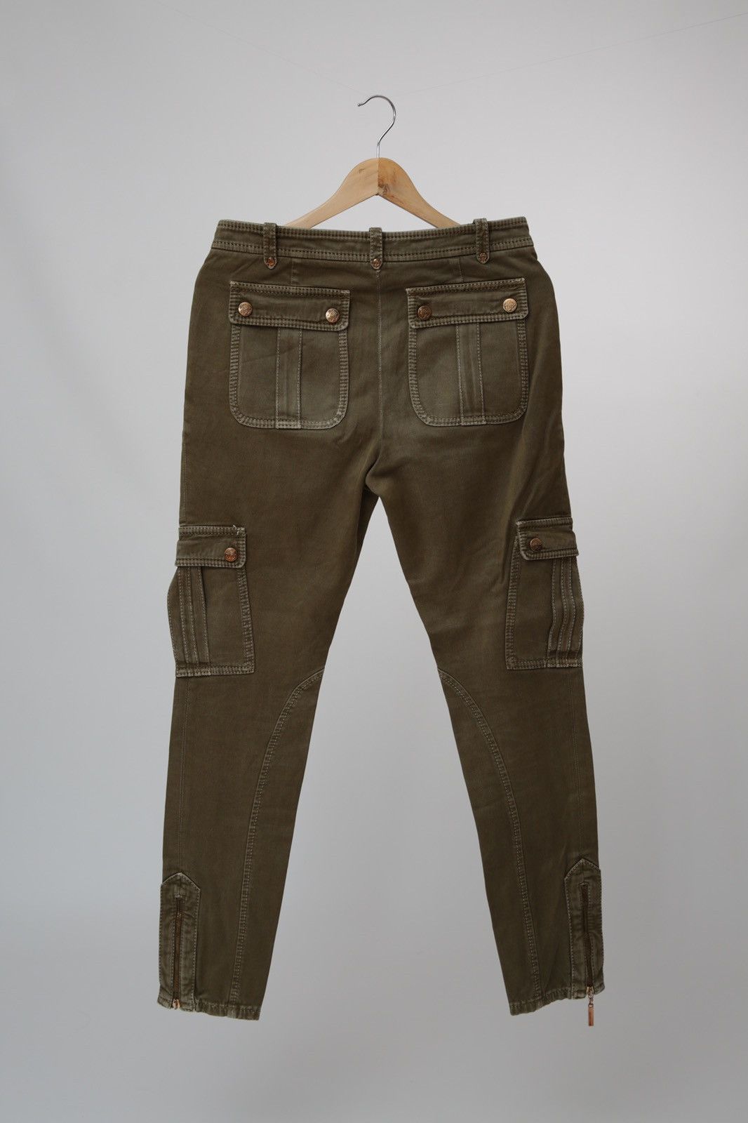 Just Cavalli × Roberto Cavalli × Vintage Vintage Just Cavalli Cargo Military Utility Pants Size US 28 / EU 44 - 4 Thumbnail