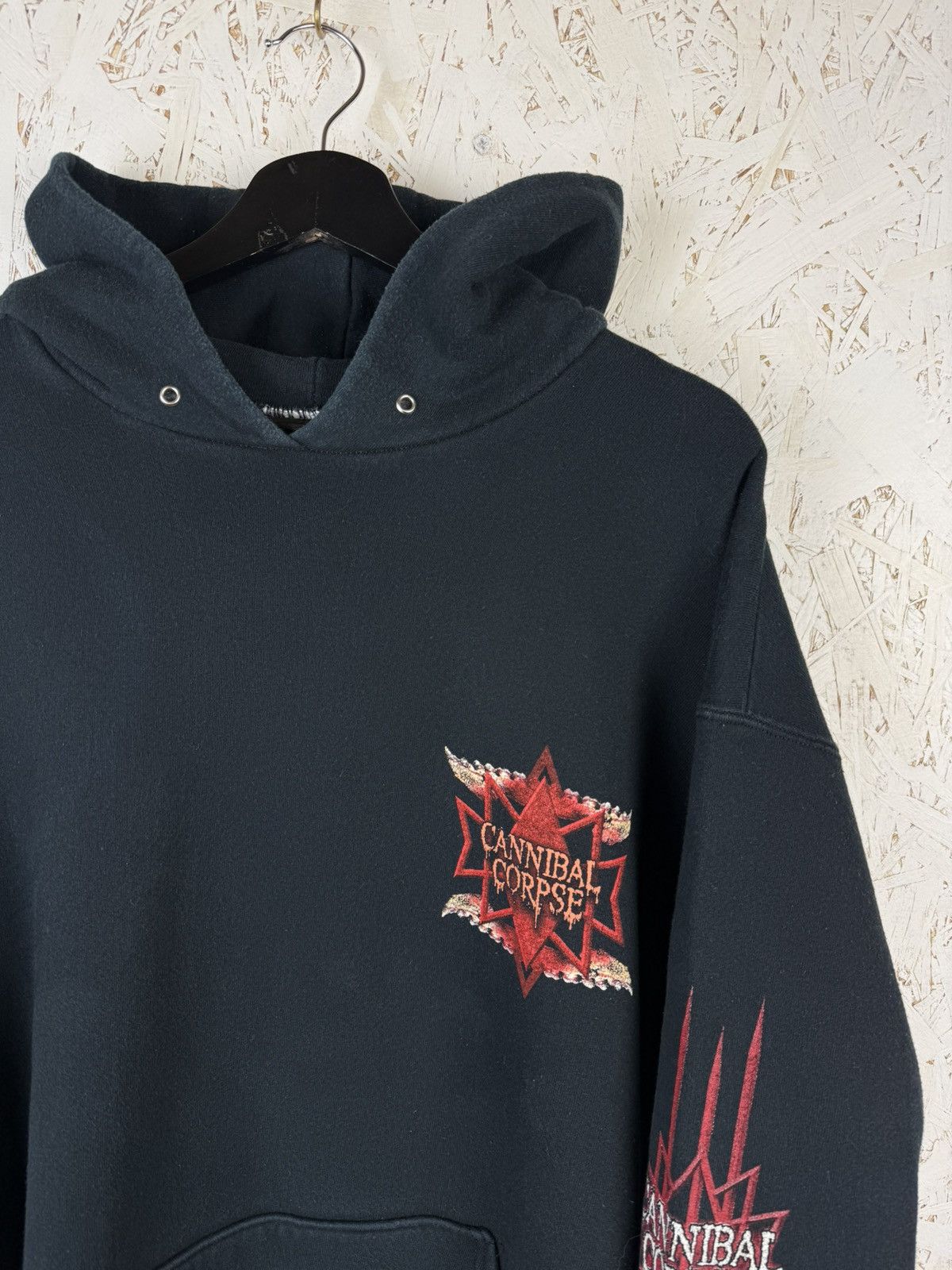 Band Tees 00s Cannibal Corpse 2002 Smashed Face Death Metal Hoodie XL Size US XL / EU 56 / 4 - 5 Thumbnail