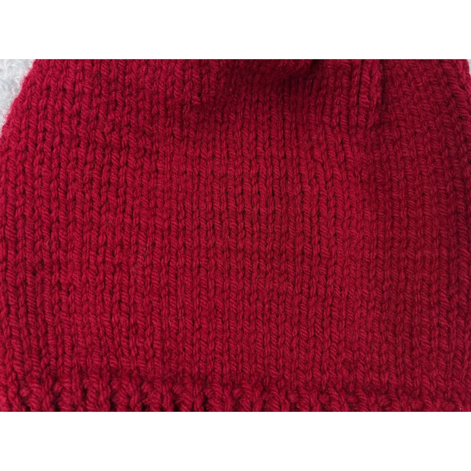 Vintage Beanie Toque Womens One Size Burgundy Red Knit Acrylic Winter Snow Ski Beanie Womens One Size Burgundy Red Acrylic Knit Winter Snow Ski Size ONE SIZE - 2 Thumbnail