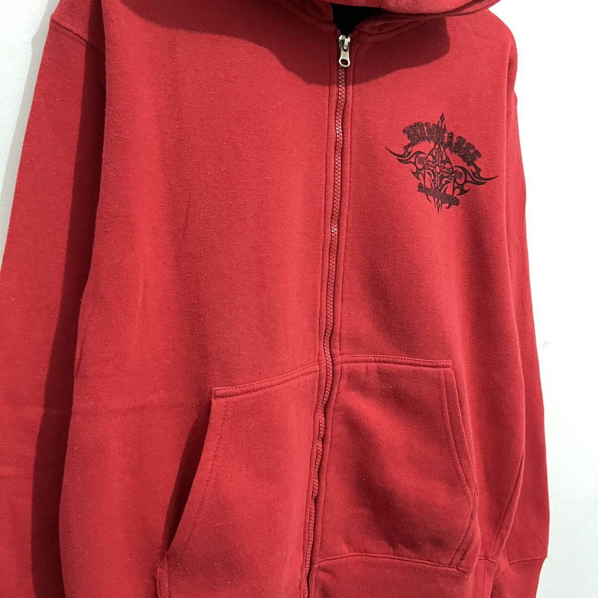 Japanese Brand Bayleaf Tribal Gothic Cross Hoodie - Red Graphic Pullover Size US M / EU 48-50 / 2 - 7 Thumbnail