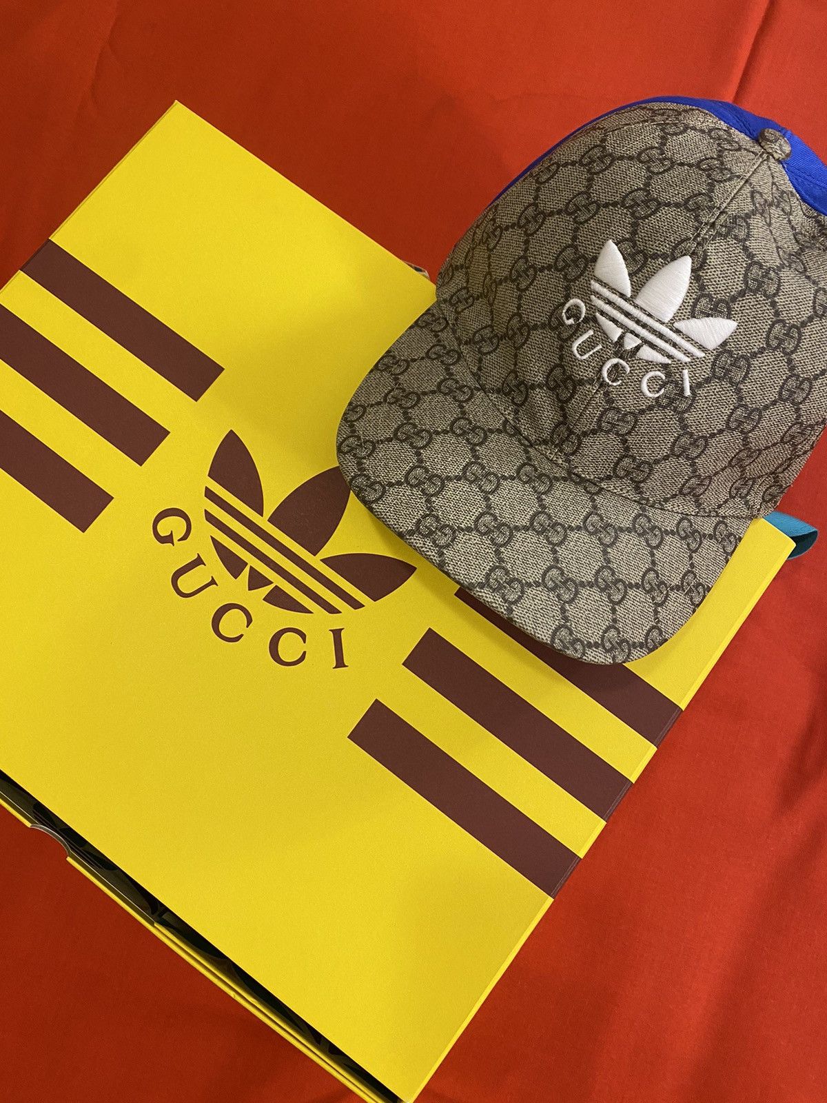 Adidas × Gucci Gucci x Adidas Double Sided Baseball Hat Logo