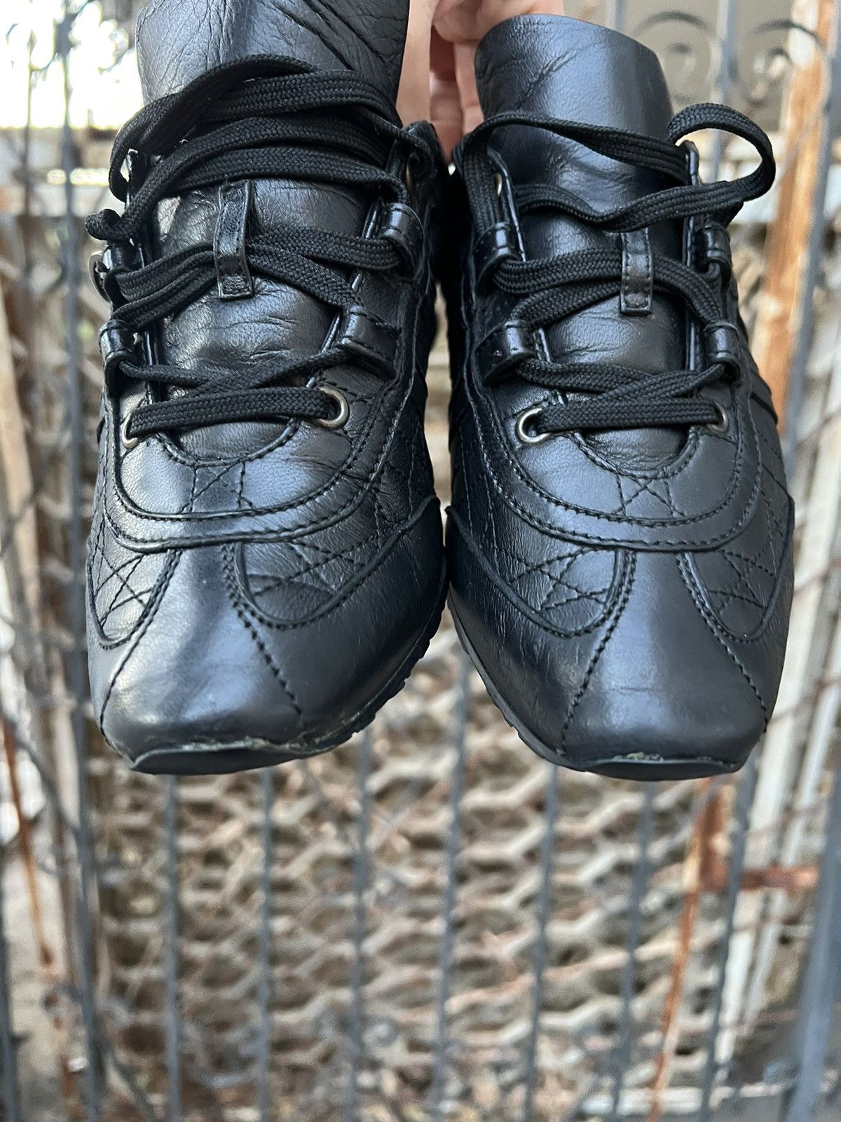 Dior Dior Leather Trainers Vintage Size US 7.5 / IT 37.5 - 7 Thumbnail