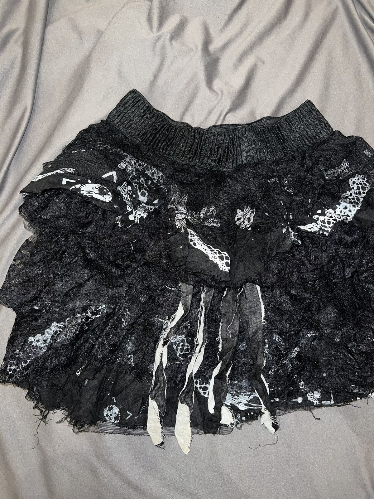 Japanese Brand H.naoto Hangry & Angry lace tutu skirt 🧛🏻‍♀️☠️ Size 26" / US 2 / IT 38 - 7 Thumbnail