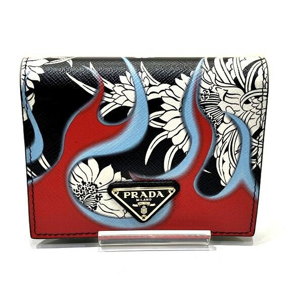 Prada Prada Saffiano Leather Wallet Leather Short Wallet 1MV204 DUTY FREE for USA