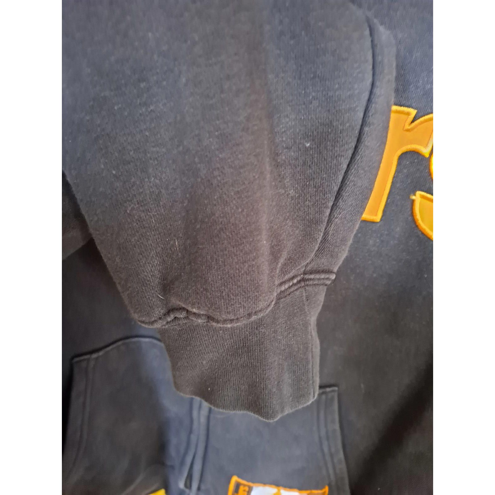 Majestic Majestic Black Pittsburgh Steelers Full Zip Hooded Sweatshir Size US M / EU 48-50 / 2 - 5 Thumbnail