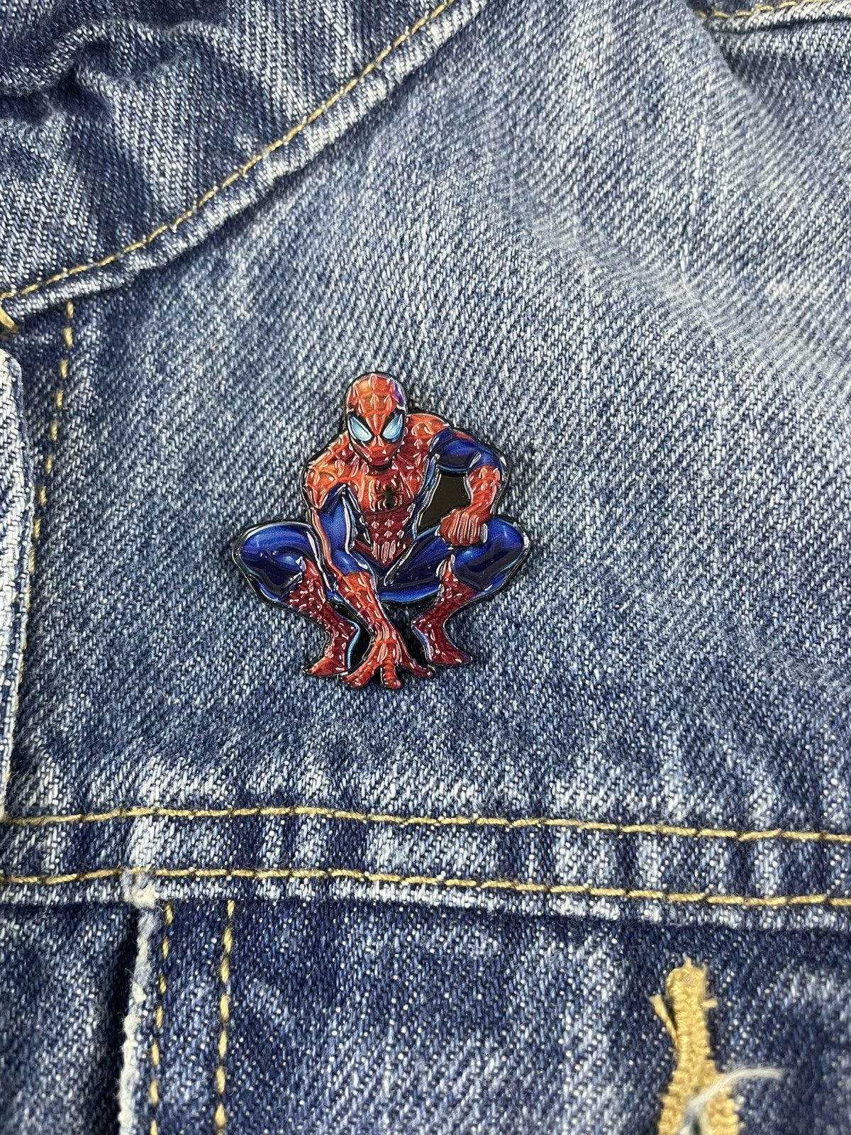 Other Spider-Man 1.5 Inch Enamel Pin Size ONE SIZE - 12 Thumbnail