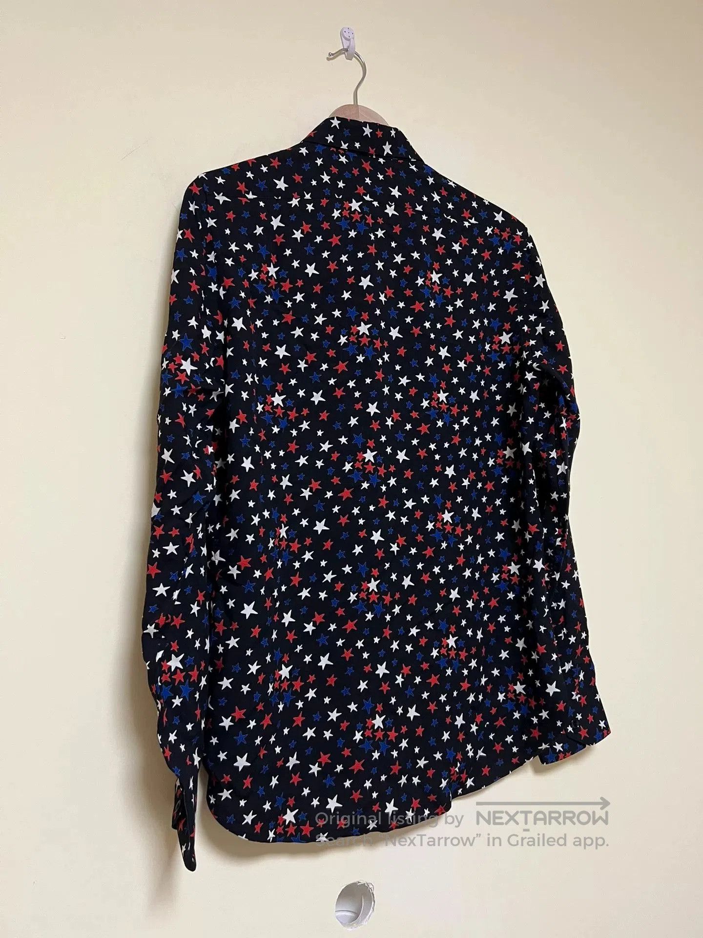 Saint Laurent Paris Saint Laurent Star Print Silk Shirt. Size S / US 4 / IT 40 - 9 Thumbnail