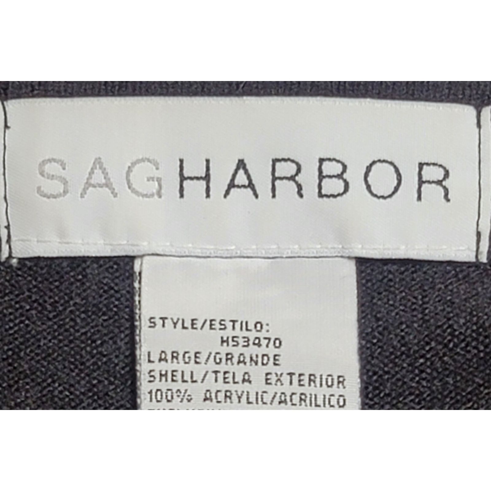 Other Sag Harbor Black Bead Sequin Round Neck Sweater Top Large Size L / US 10 / IT 46 - 4 Thumbnail