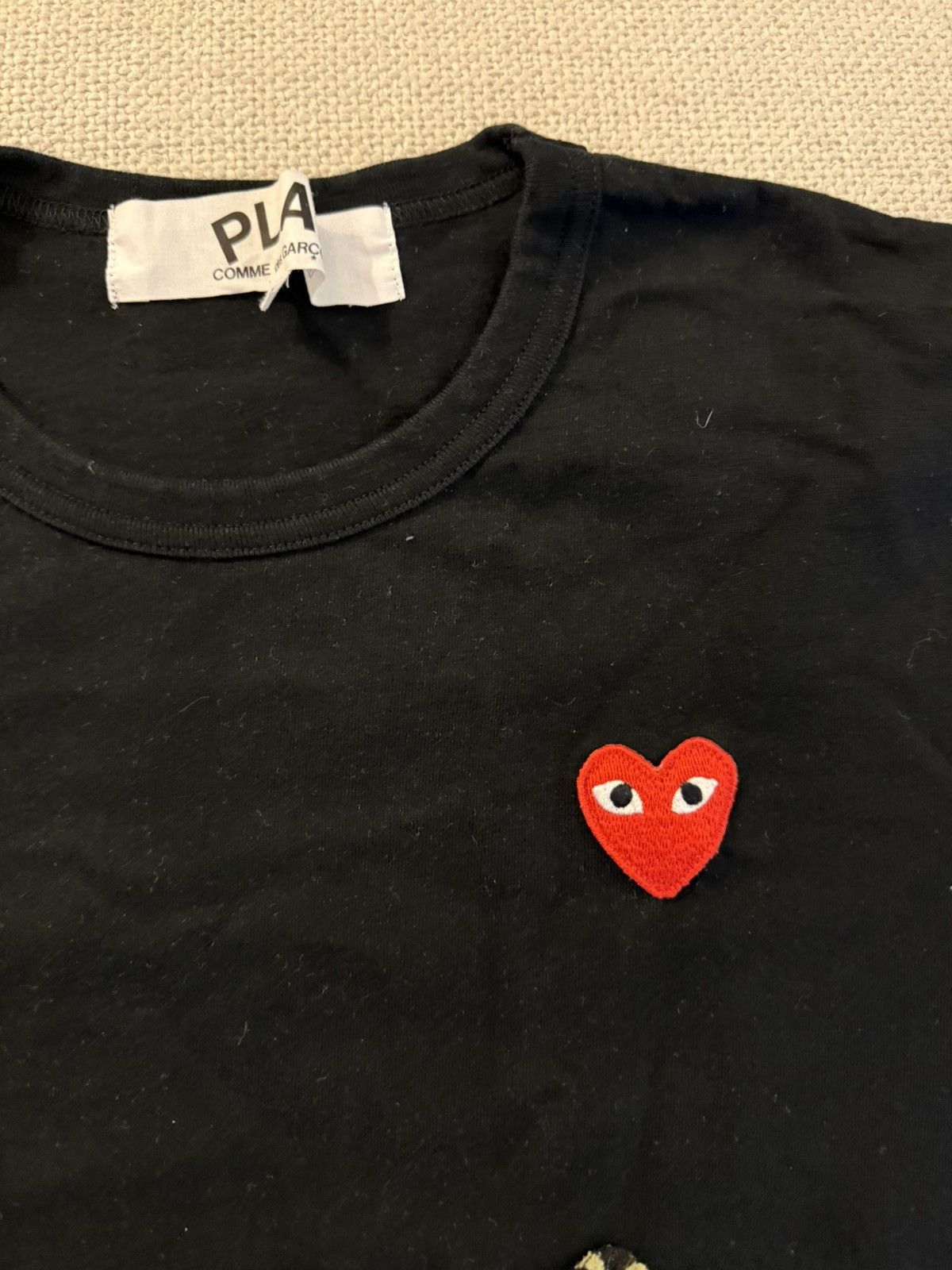 Comme des Garcons PLAY Comme des Garçons PLAY Red Heart Tee — Black, XL Size US XL / EU 56 / 4 - 2 Thumbnail