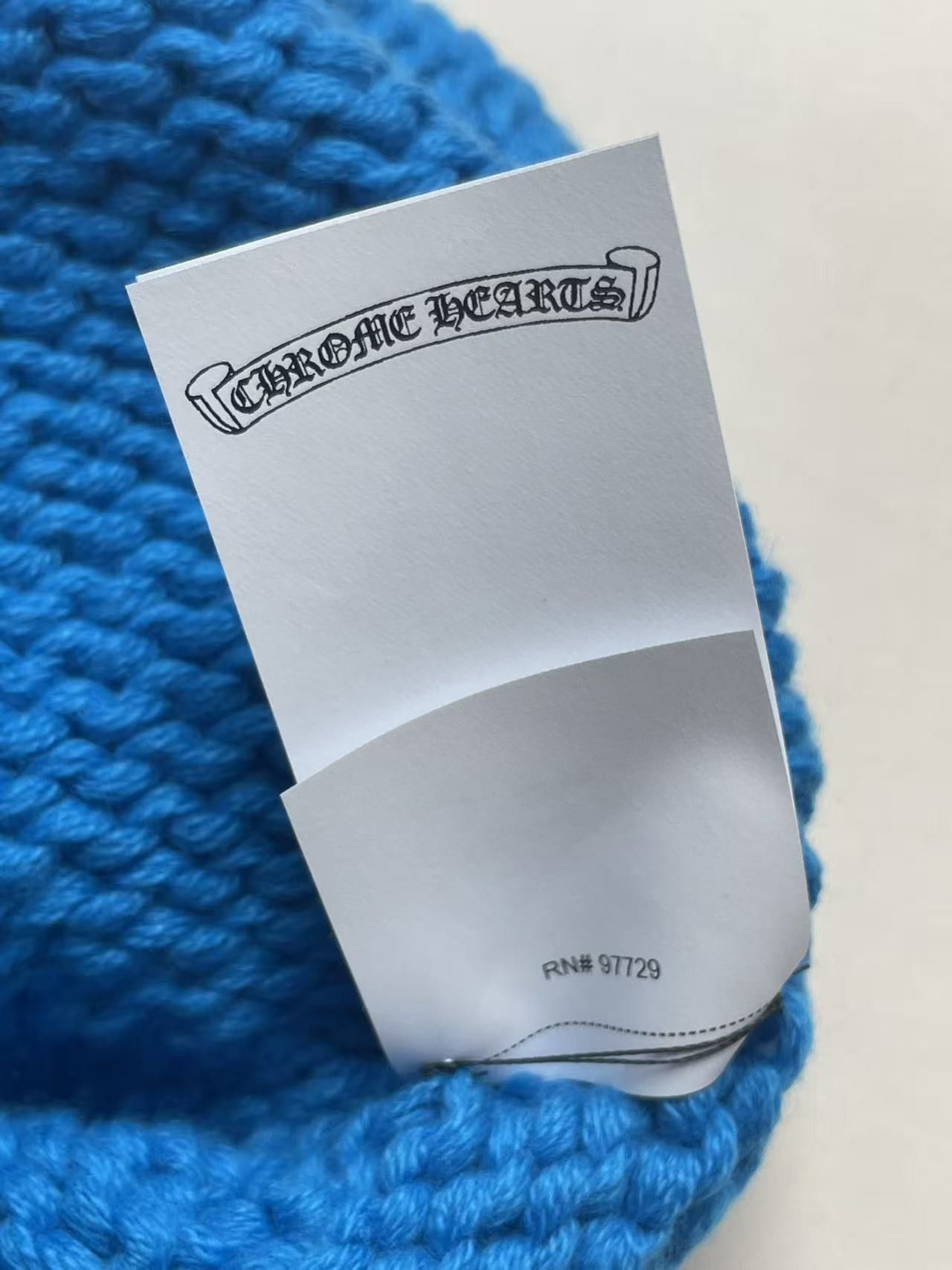 Chrome Hearts Chrome Hearts Cashmere Purple Cross Patch Blue Beanie Size ONE SIZE - 15 Thumbnail