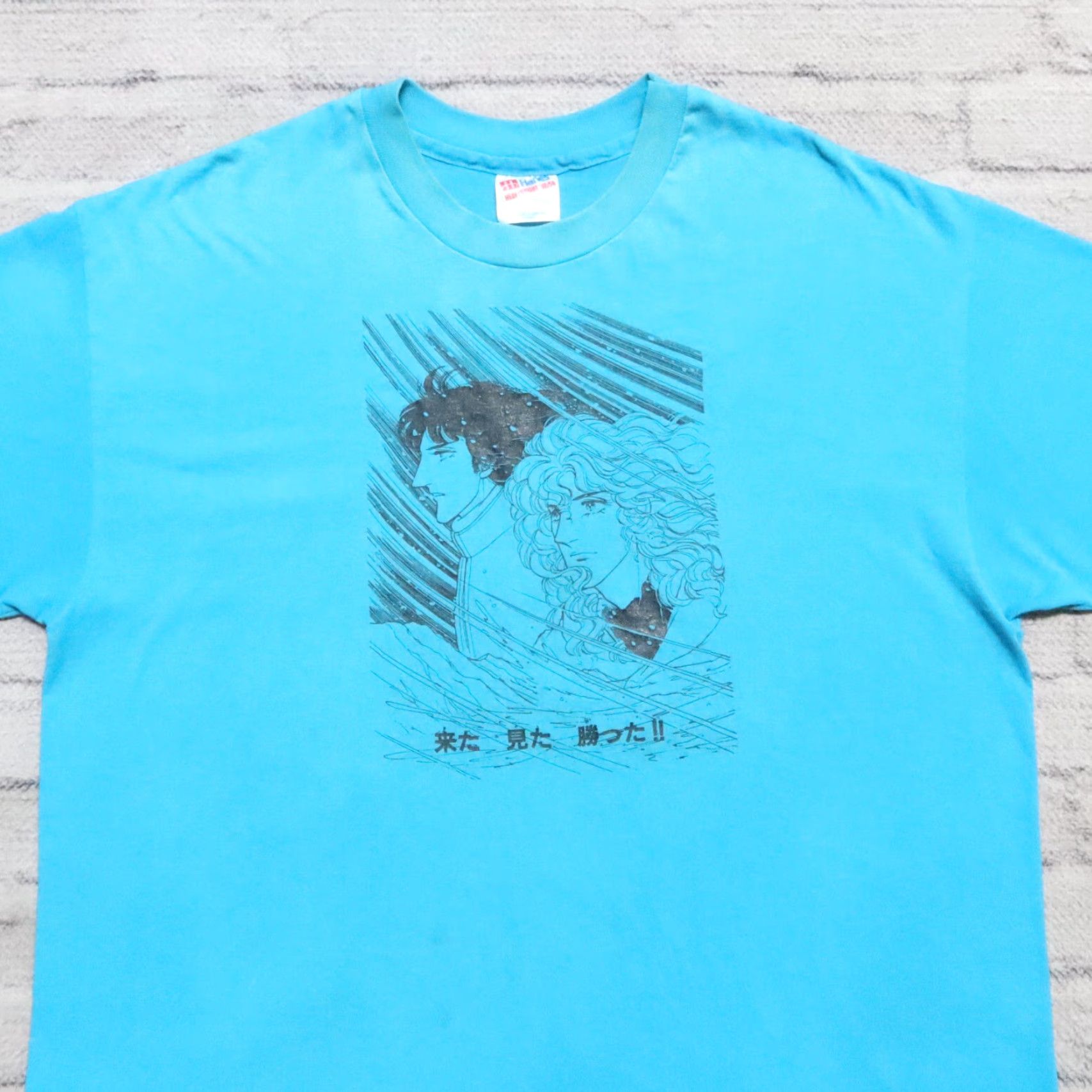 Hanes VINTAGE Tomomi Kobayashi Art Anime T-Shirt XL Blue Men XXL? Size US XL / EU 56 / 4 - 2 Thumbnail
