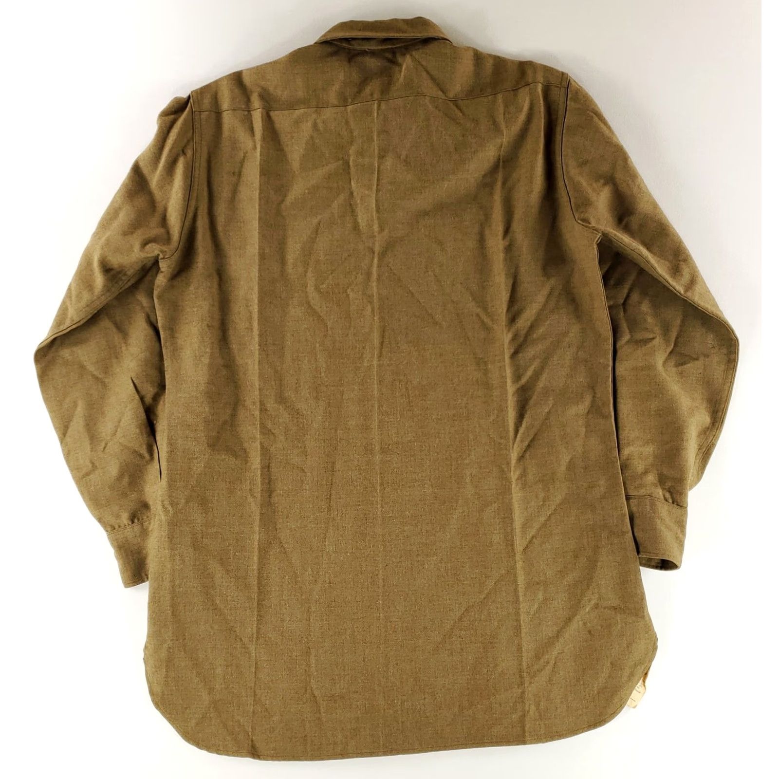 Vintage VINTAGE US Army M43 Wool Field Shirt Gusseted Brown Mens M 15/32 Long Sleeve Shirt Size US M / EU 48-50 / 2 - 6 Thumbnail