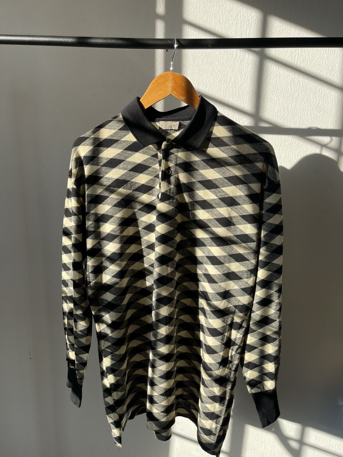 Comme des Garcons Homme Plus 90s Comme Des Garcons Homme Wool Polo Long Sleeve #99 Size US L / EU 52-54 / 3 - 1 Thumbnail