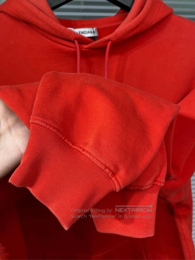 Balenciaga Balenciaga Red Logo Print Hoodie. Size US S / EU 44-46 / 1 - 7 Thumbnail