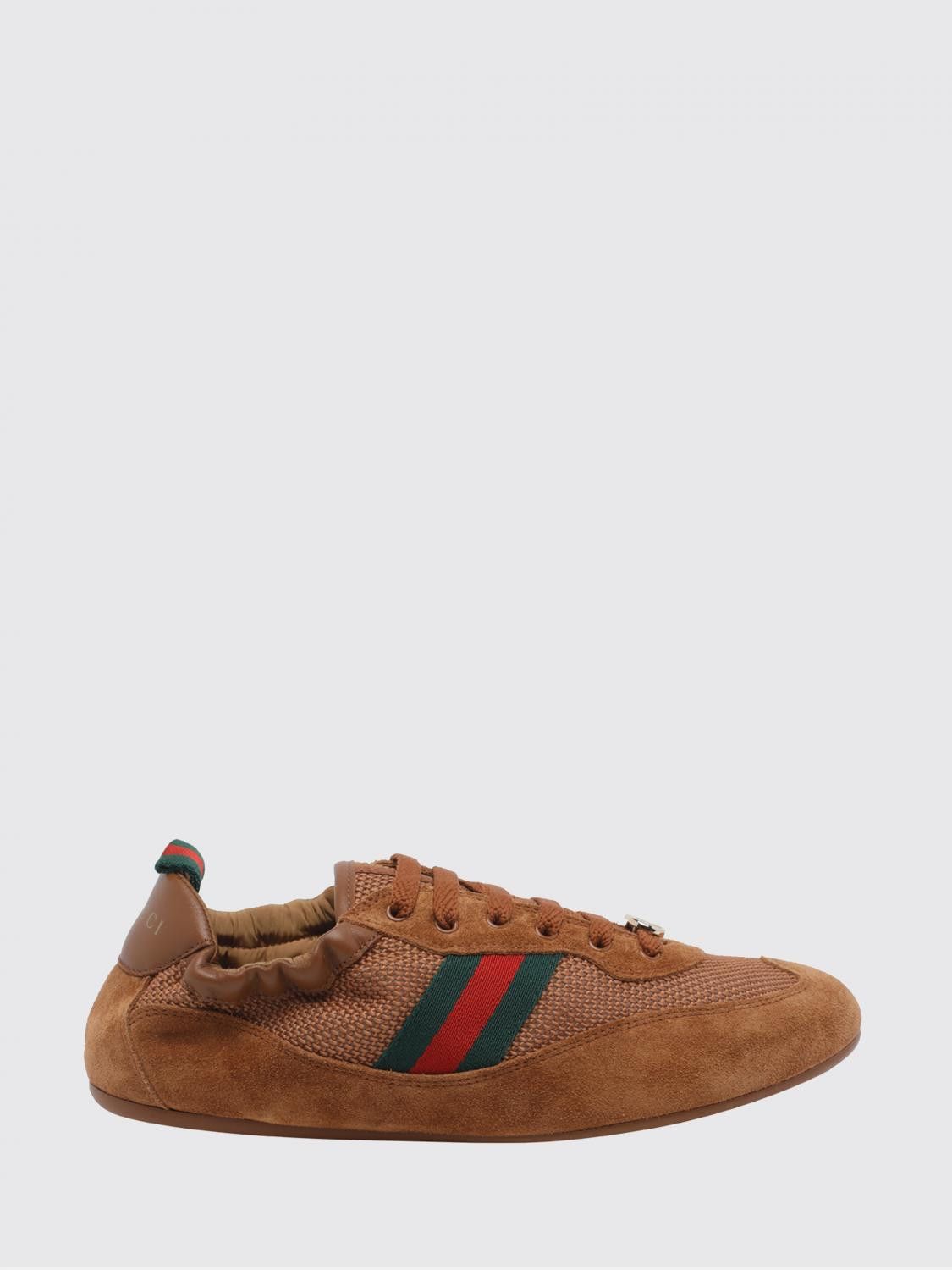 Gucci Gucci Sneakers Woman Brown Size US 7 / IT 37 - 1 Thumbnail