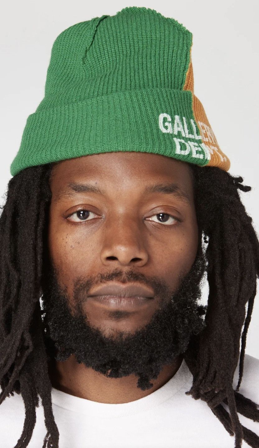 Gallery Dept. o1mle0725 Size: OS / Topanga Beanie Hat / Cap Orange/Green Size ONE SIZE - 5 Thumbnail