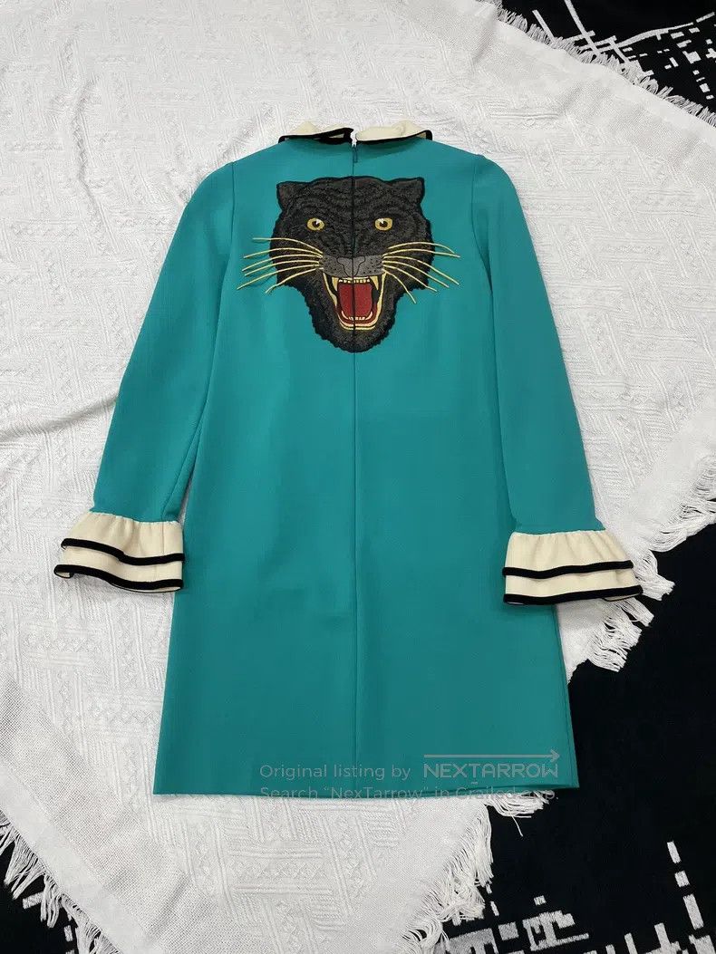 Gucci Gucci Blue diamond button dress Size XS / US 0-2 / IT 36-38 - 3 Thumbnail