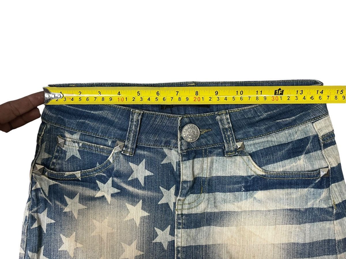 LIZ LISA Vintage Liz Lisa Stripe Star Punk Mini Skirt Streetwear Size 28" / US 6 / IT 42 - 7 Thumbnail