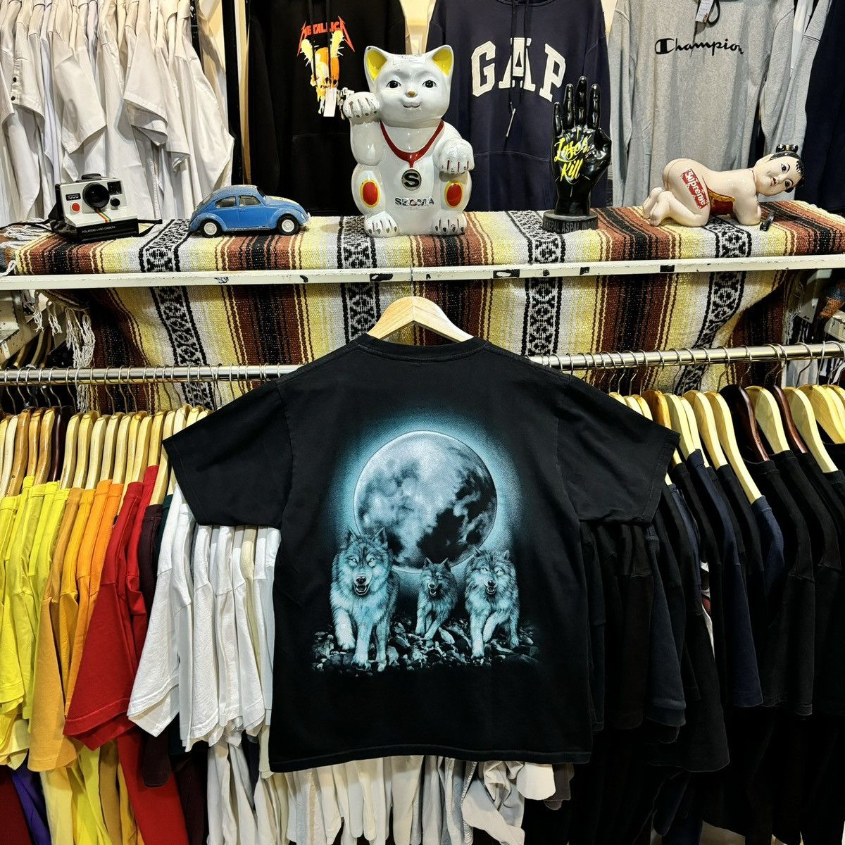 If Six Was Nine × Le Grande Bleu (L.G.B.) wolf's vintage tee Size US M / EU 48-50 / 2 - 4 Thumbnail