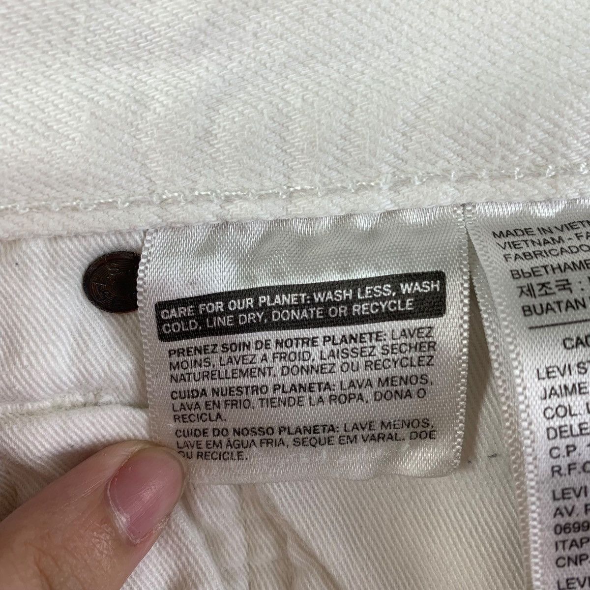 Levi's × Vintage Vintage LEVI’S lot 501 white colour jeans Size US 32 / EU 48 - 17 Thumbnail