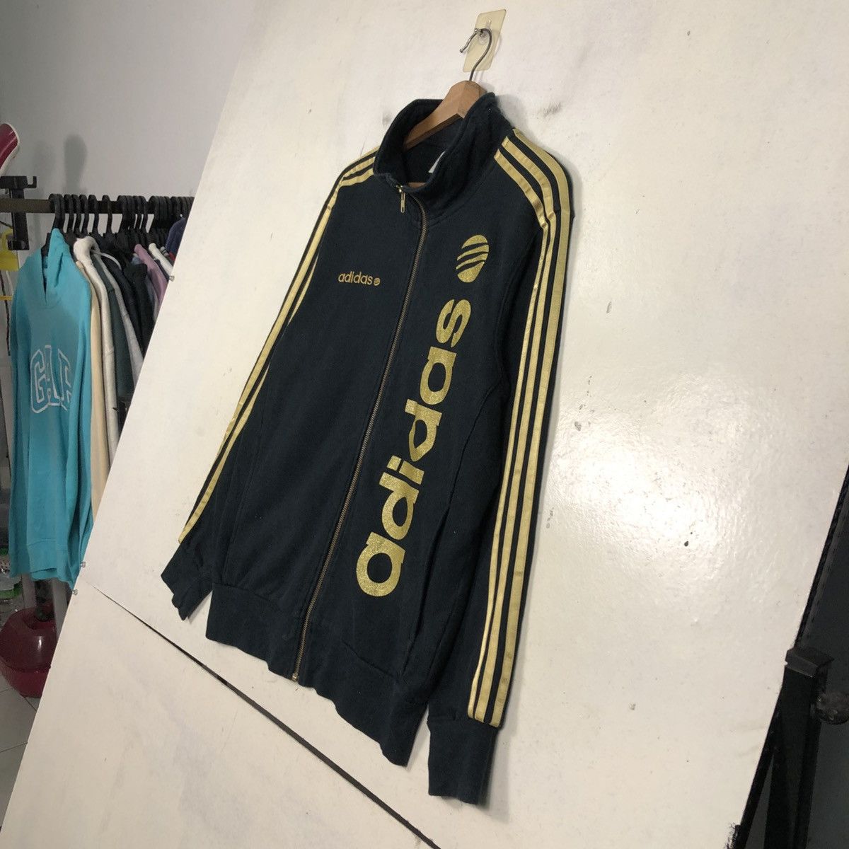 Adidas 📌Adidas Striped Design Zipper Jacket Size US L / EU 52-54 / 3 - 4 Thumbnail
