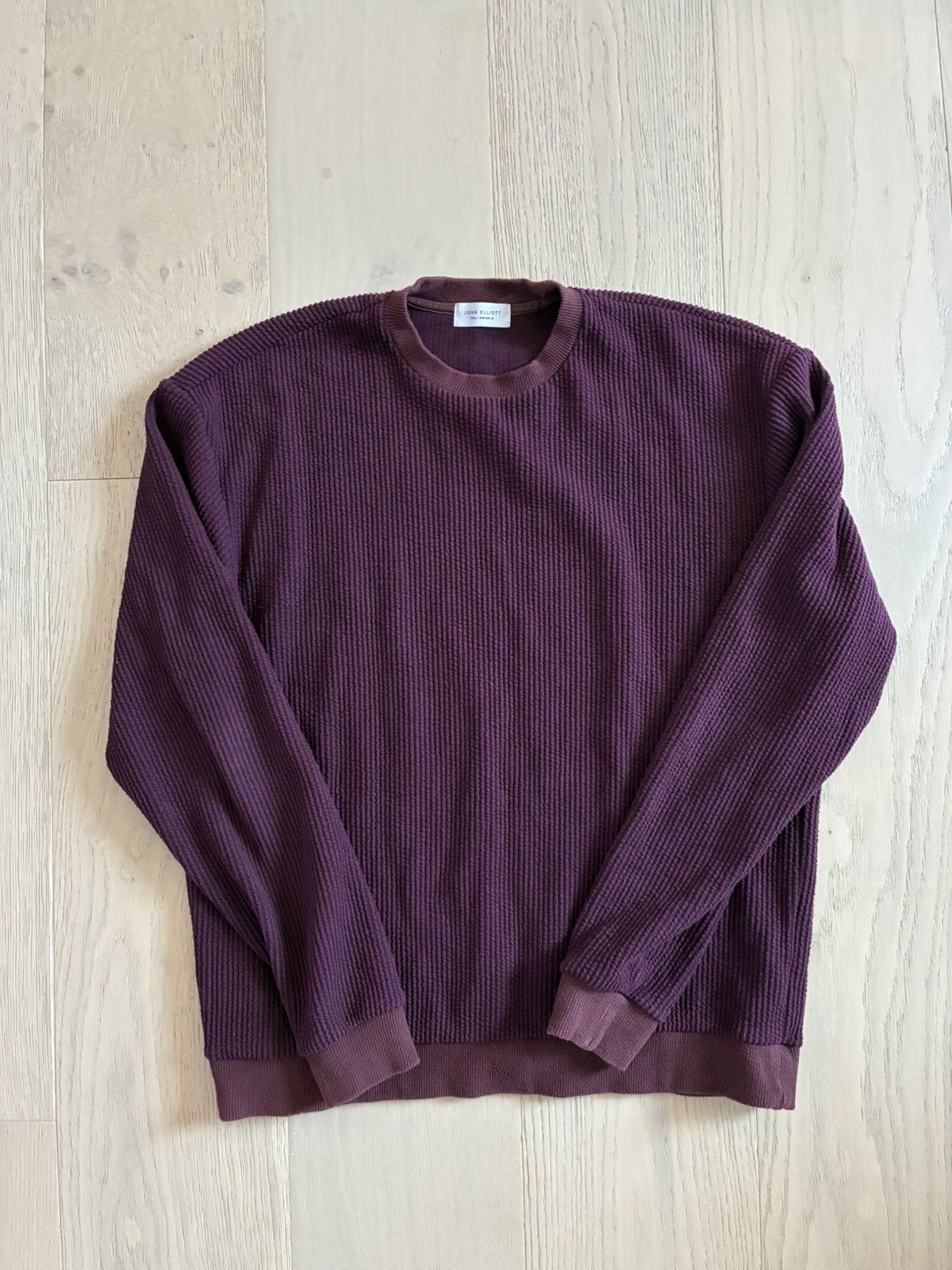 Burgundy corduroy crewneck sweatshirt / sweater FW18