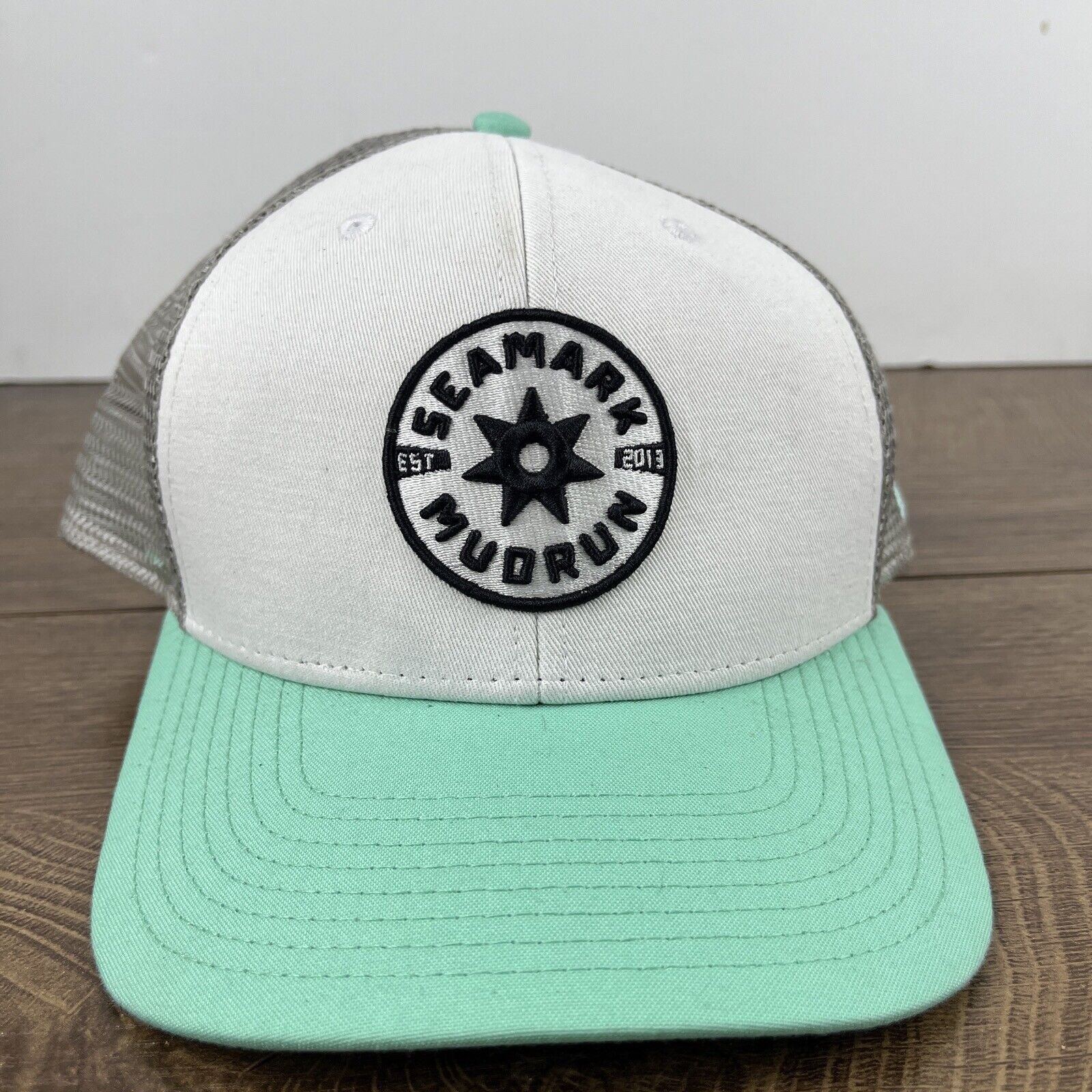 Other Seamark Mudrun Hat Seamark Mud Run White Adjustable Hat Snap Size ONE SIZE - 1 Thumbnail