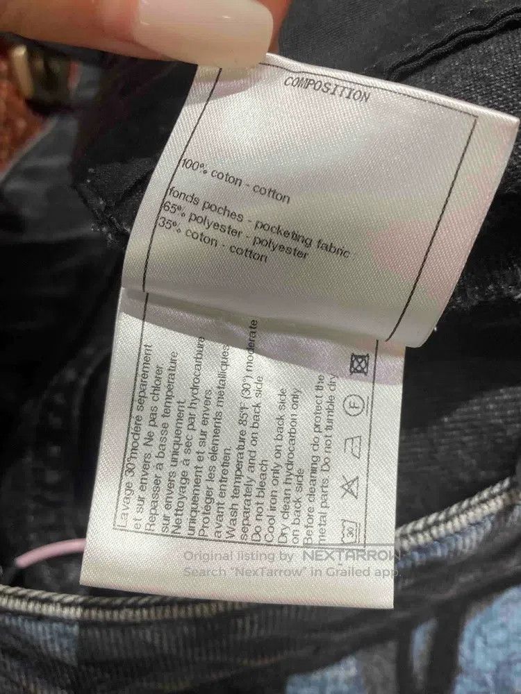 Chanel Chanel 21s blue and black printed jeans Size 25" / US 0 / IT 36 - 4 Thumbnail