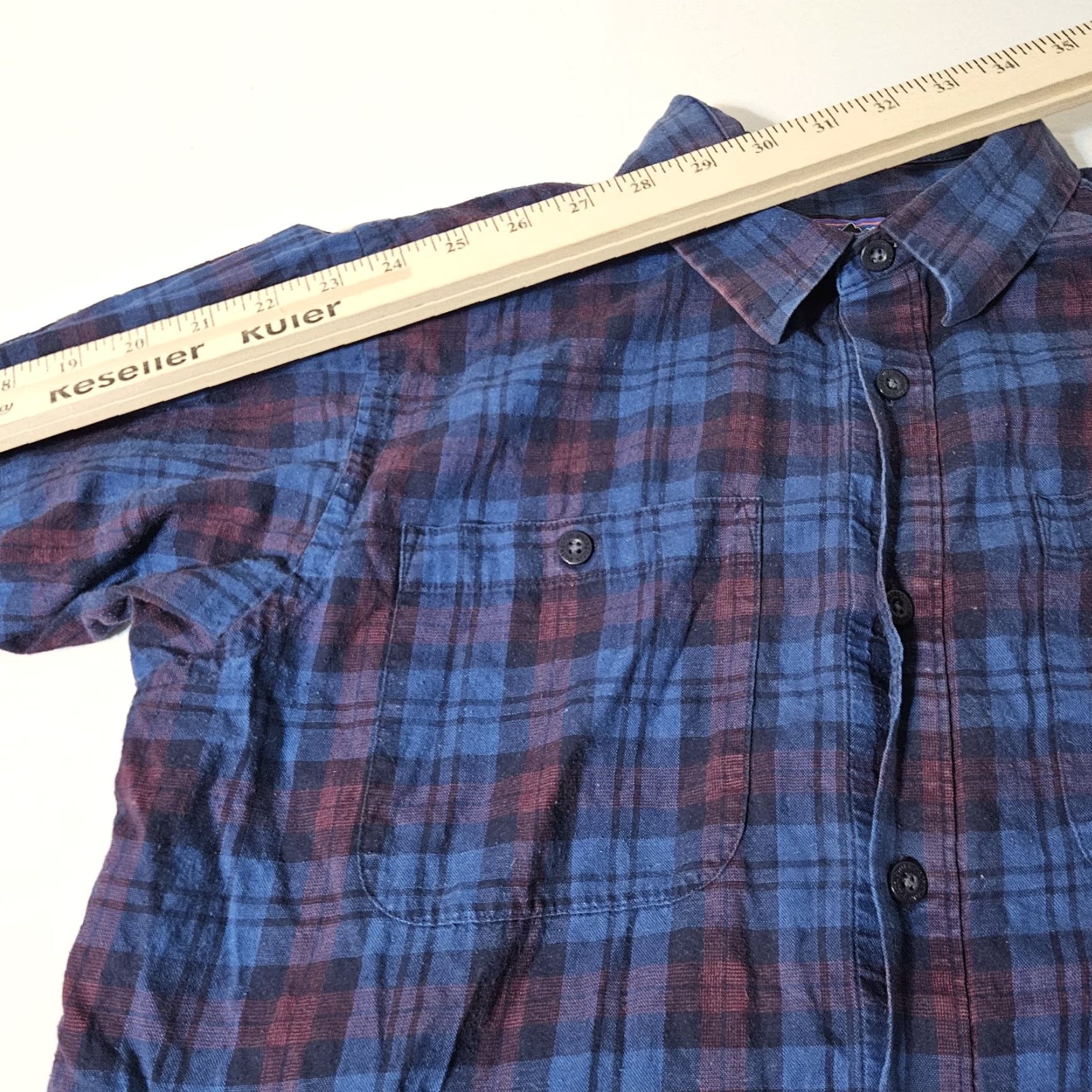 Patagonia Patagonia Button Shirt Long Sleeve Plaid M Organic Cotton Men's Blue Chambray Button-Up Casual Shirt Size US M / EU 48-50 / 2 - 3 Thumbnail