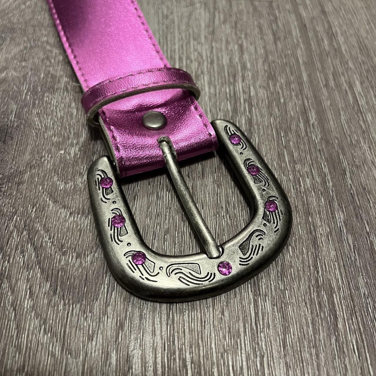 Other Y2k 2000s Rhinestone Pink Belt Size ONE SIZE - 3 Thumbnail