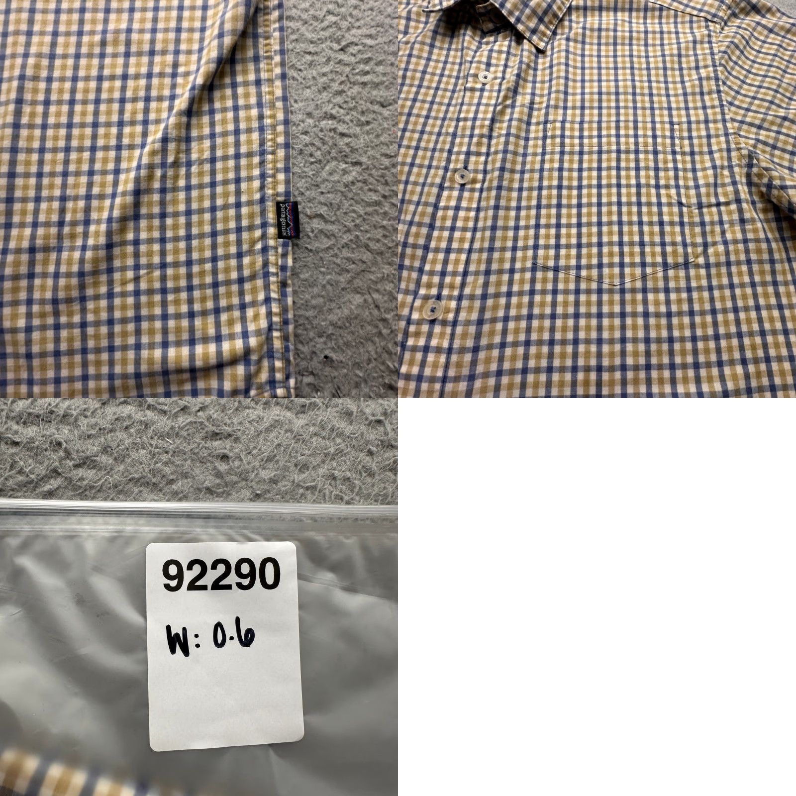 Patagonia VINTAGE Patagonia Plaid Short Sleeve Button-Up Shirt Mens Large Blue Size US L / EU 52-54 / 3 - 8 Thumbnail