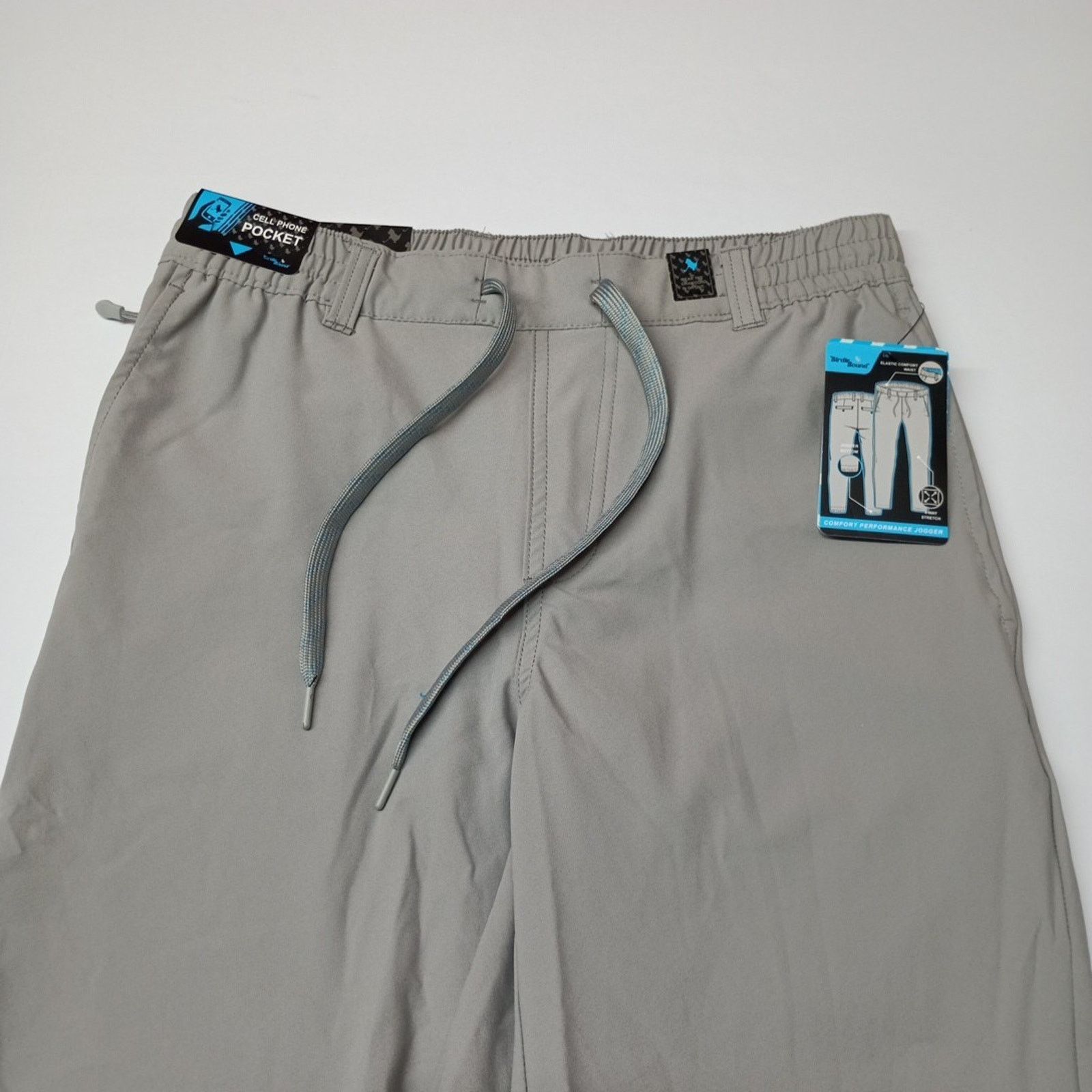 Other Birdie Bound Golf Joggers Men's S Gray Stretch Drawstring Size US 29 - 5 Thumbnail