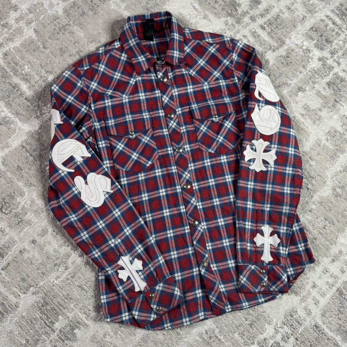 Chrome Hearts Guns n roses leather patch button up Size US L / EU 52-54 / 3 - 10 Thumbnail