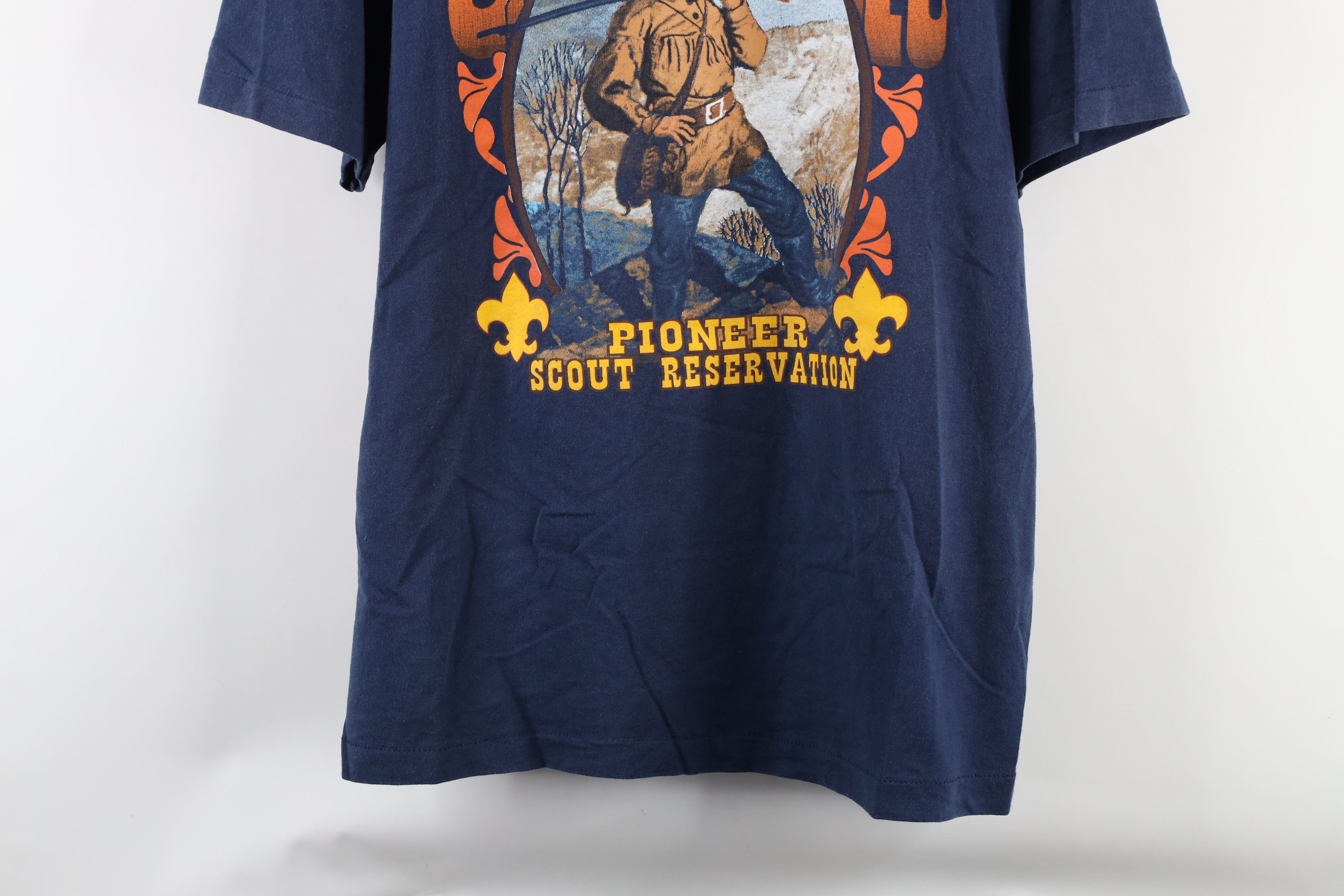 Vintage Vintage 90s America Camp Frontier Pioneer Scout T-Shirt USA Size US XL / EU 56 / 4 - 3 Thumbnail