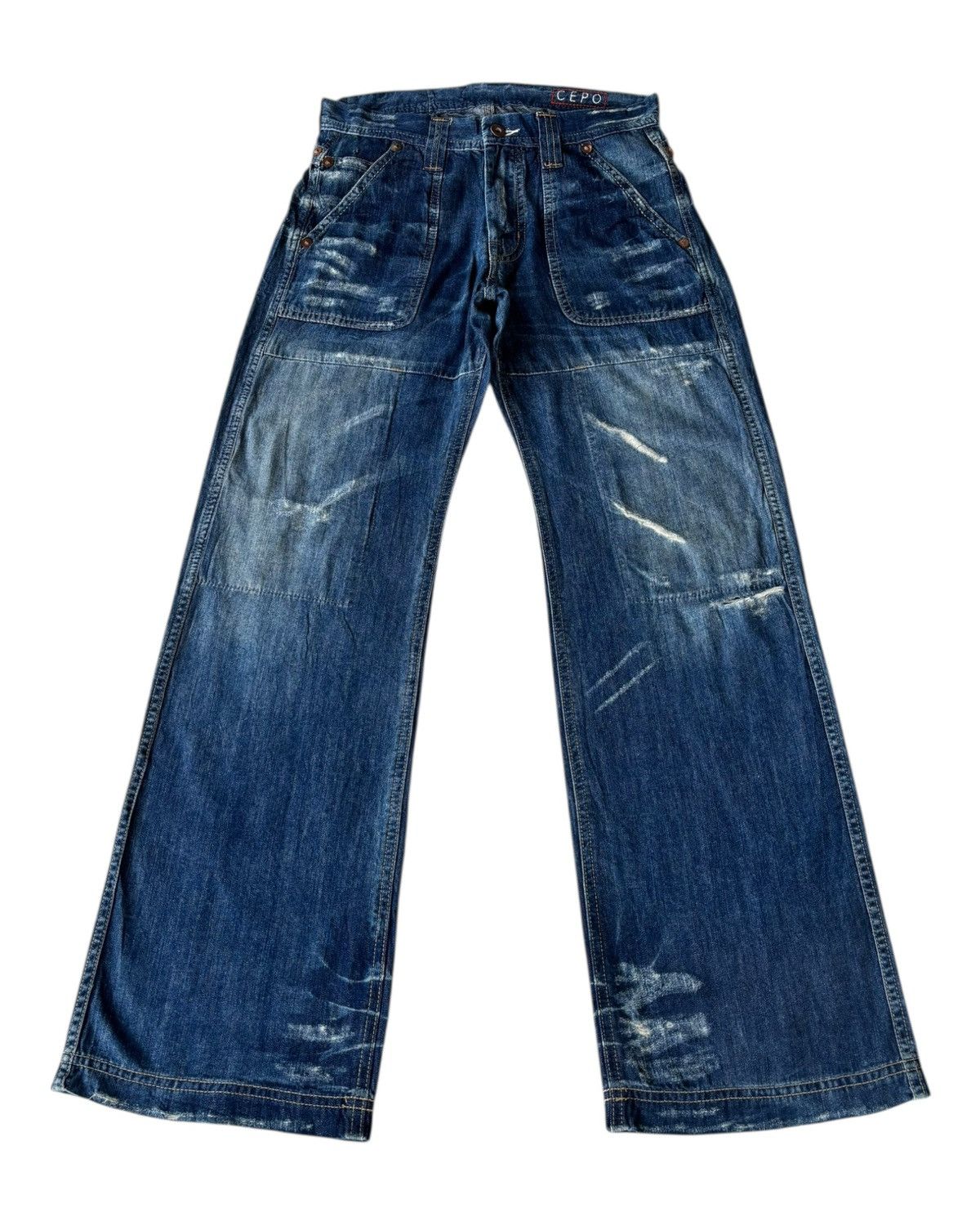 45rpm × Japanese Brand × Kapital Vintage Japanese Baggy Jeans 45rpm Style Cepo Work&Military Size US 30 / EU 46 - 1 Thumbnail