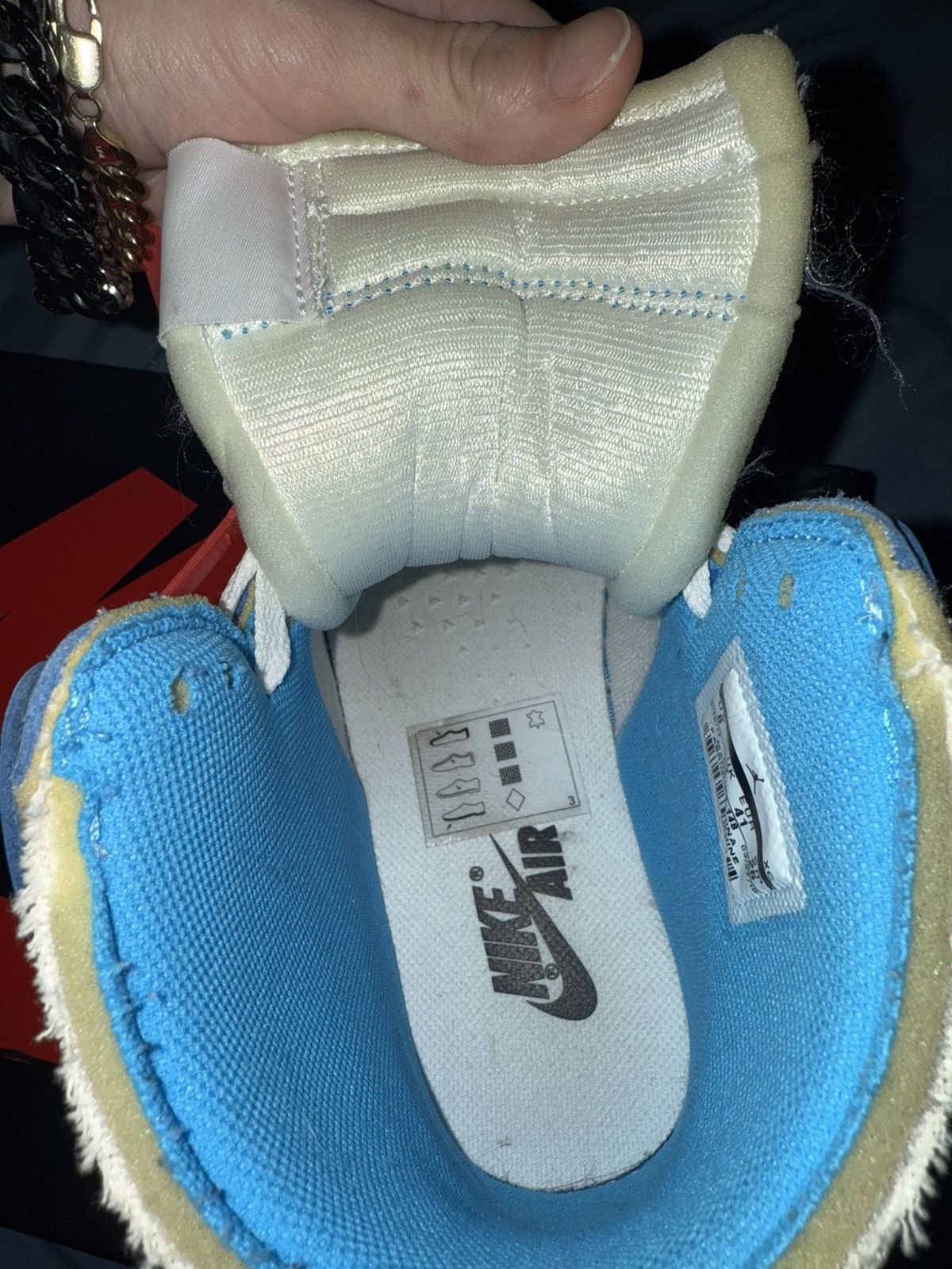 Jordan Brand × Nike × Off-White Jordan 1 retro high off-white university blue Size US 8 / EU 41 - 10 Thumbnail