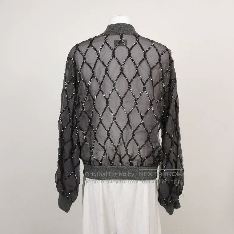 Brunello Cucinelli Brunello Cucinelli Heavy-duty hand-beaded jacket coat Size XS / US 0-2 / IT 36-38 - 2 Thumbnail