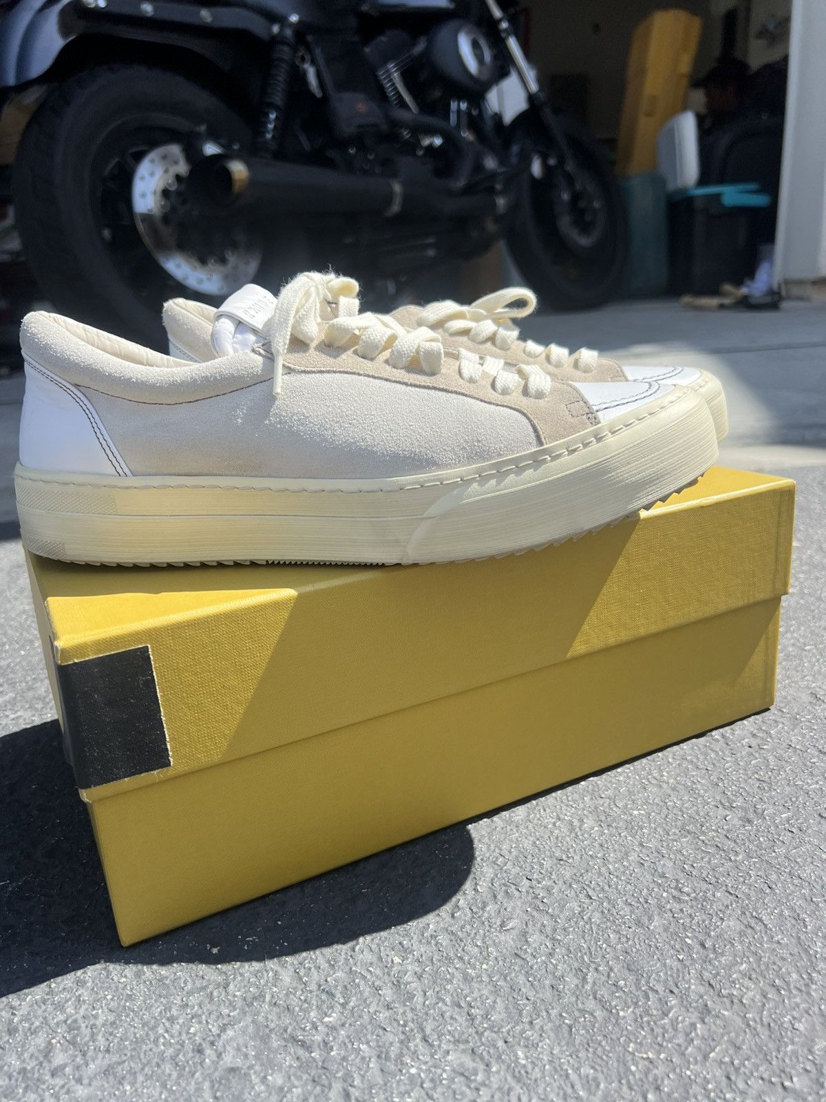 Rhude Rhude White Leather Sneakers Size US 11 / EU 44 - 3 Thumbnail