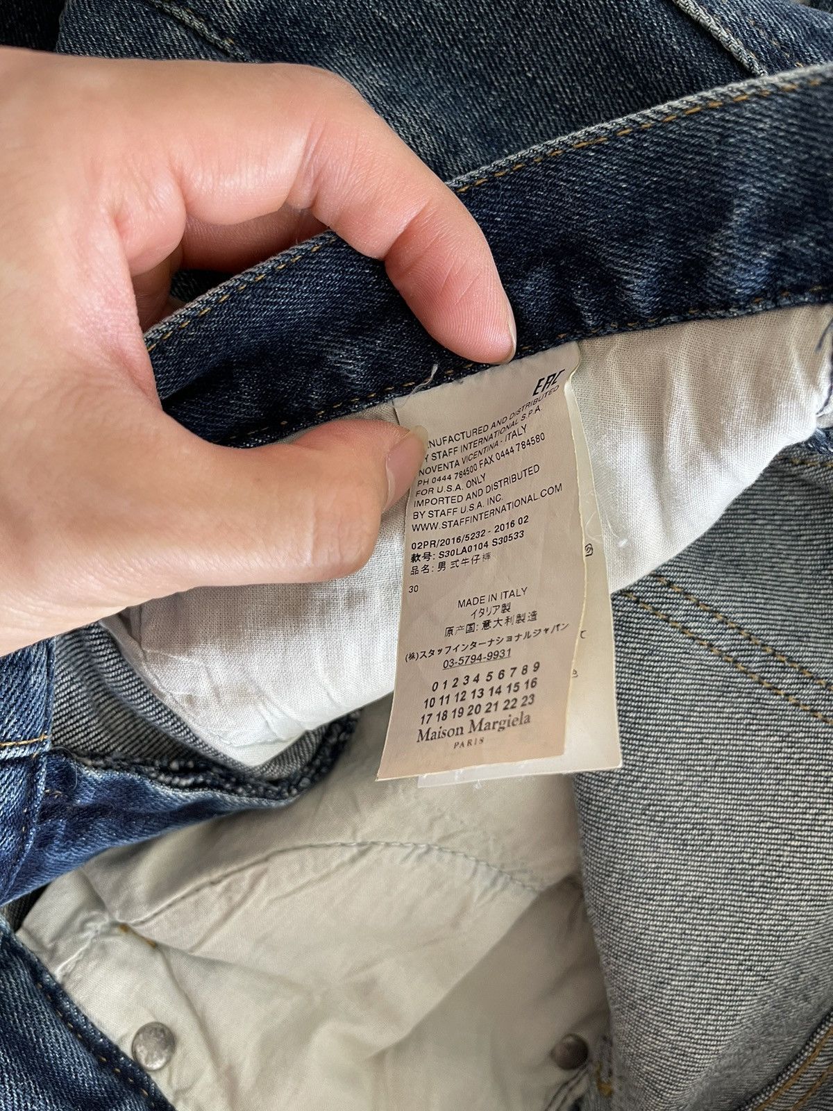 Maison Margiela Maison Margiela 16AW Raw Edge Slim Jeans Size US 30 / EU 46 - 4 Thumbnail