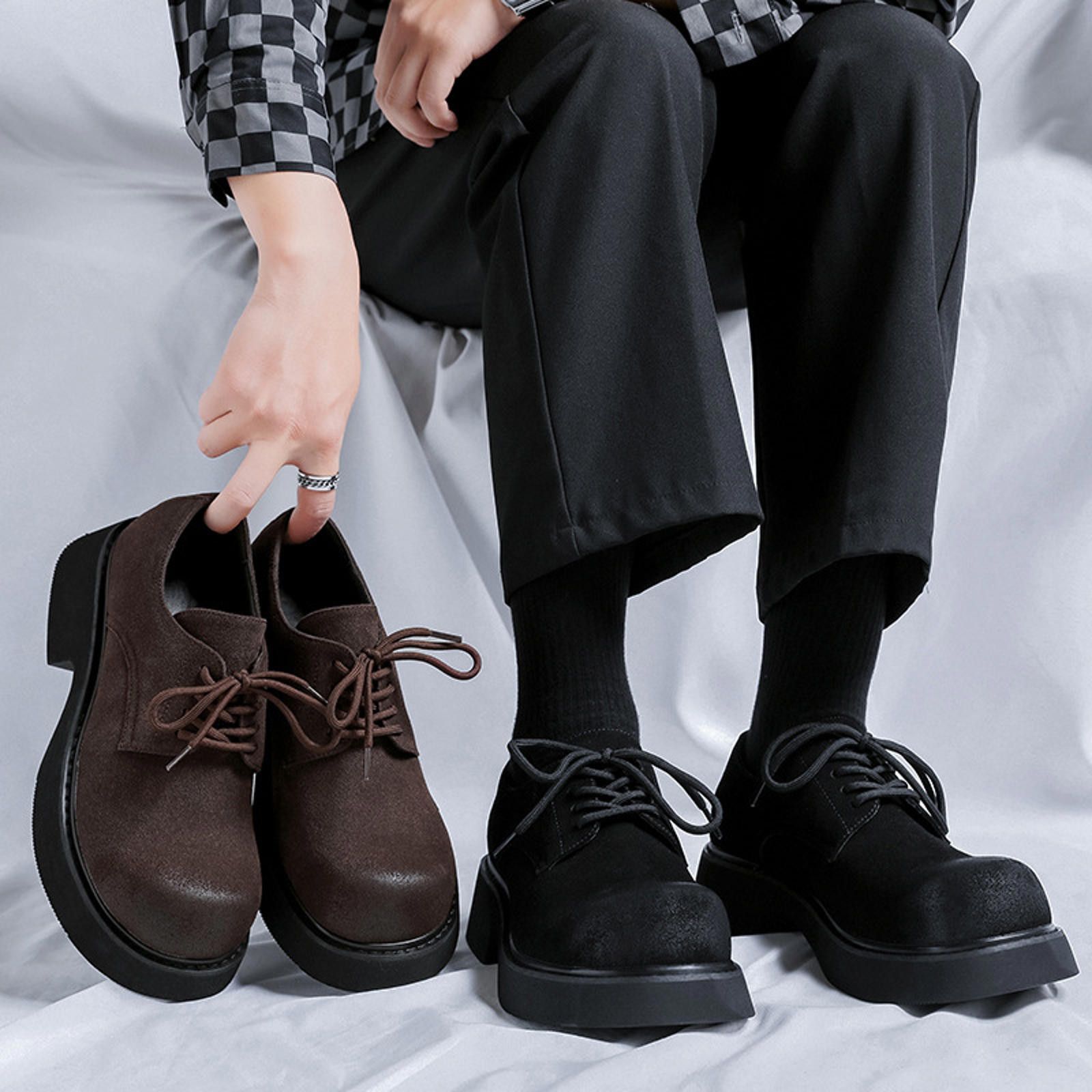 Other Trendy Black Platform Oxfords Size US 9 / EU 42 - 3 Thumbnail