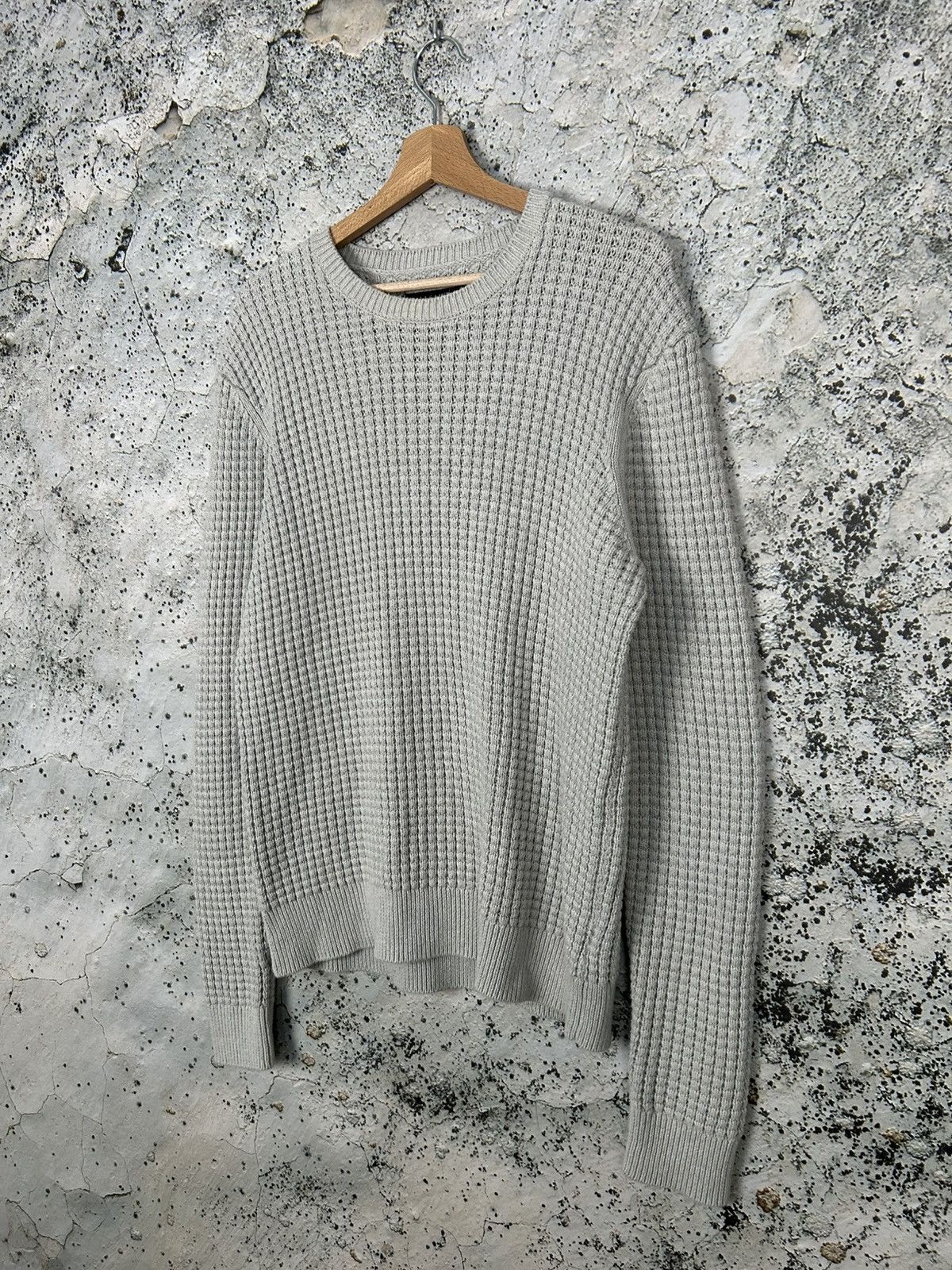 Allsaints Allsaints Grey Knit Sweater Streetwear Grunge Rock Punk Size US S / EU 44-46 / 1 - 2 Thumbnail