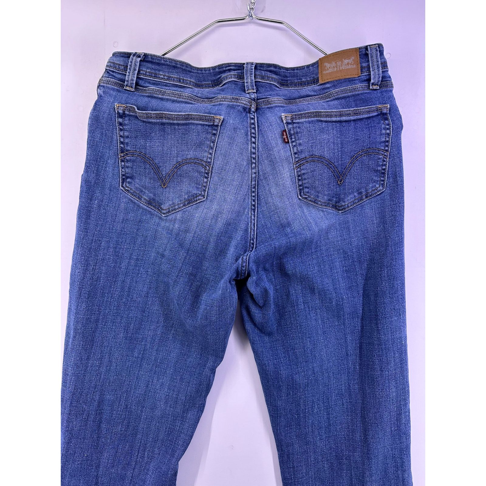 Levi's Vintage 2004 529 Levi’s Batwing Blue Jeans BootCut Size 14 Size 36" / US 14 / IT 50 - 9 Thumbnail