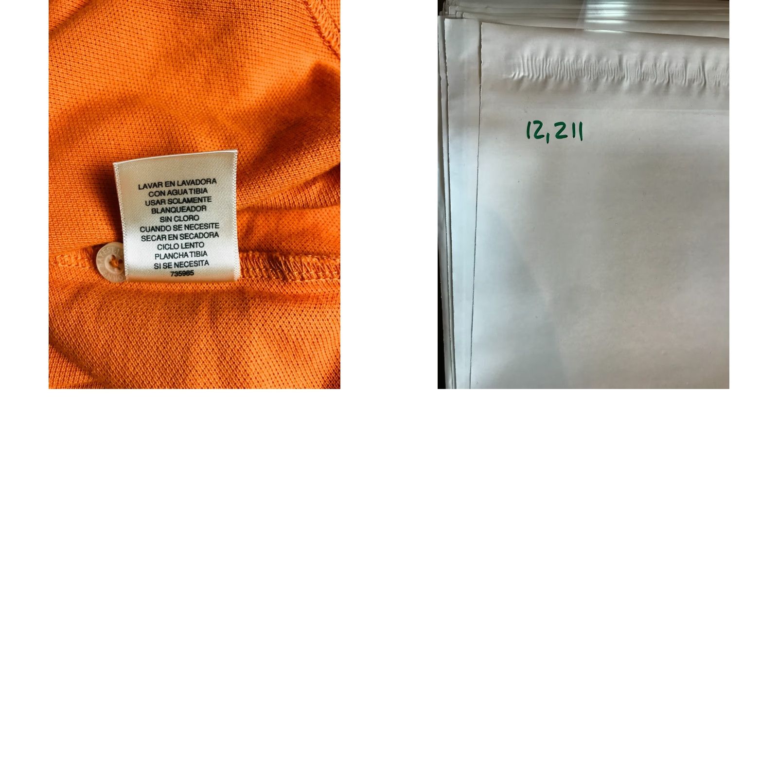Vintage St. John's Bay Polo Shirt Mens XL Orange Solid Heritage Pique Short Sleeve Size US XL / EU 56 / 4 - 8 Thumbnail