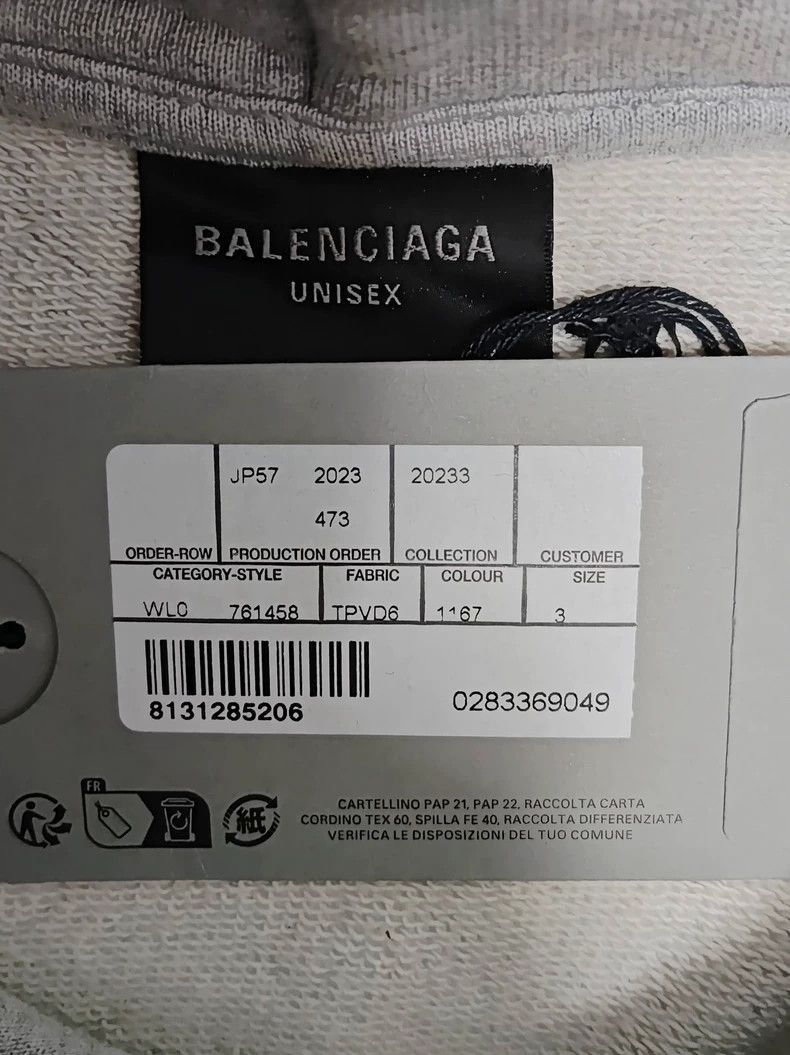 Balenciaga Balenciaga 23fw mud dyed Be Kind Berlin to make old damaged Size US S / EU 44-46 / 1 - 4 Thumbnail