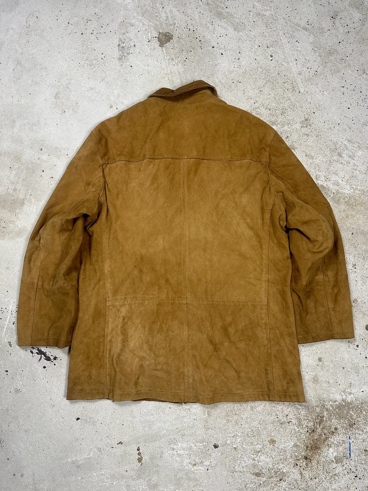 Hugo Boss Hugo Boss Goat Skin Leather Suede Jacket Distressed Size US XL / EU 56 / 4 - 2 Thumbnail