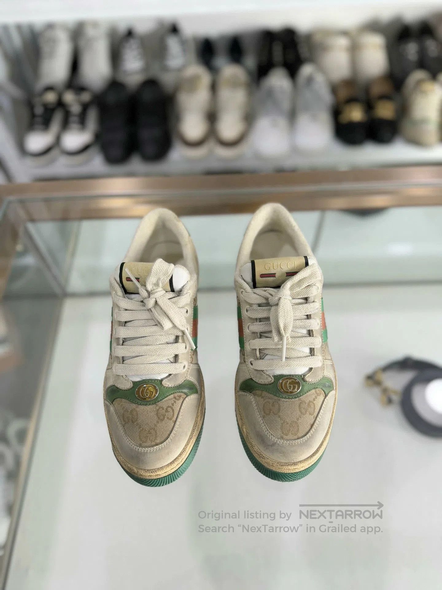 Gucci Gucci Women's Green Dirty Shoes 36. Size US 5 / IT 35 - 2 Thumbnail