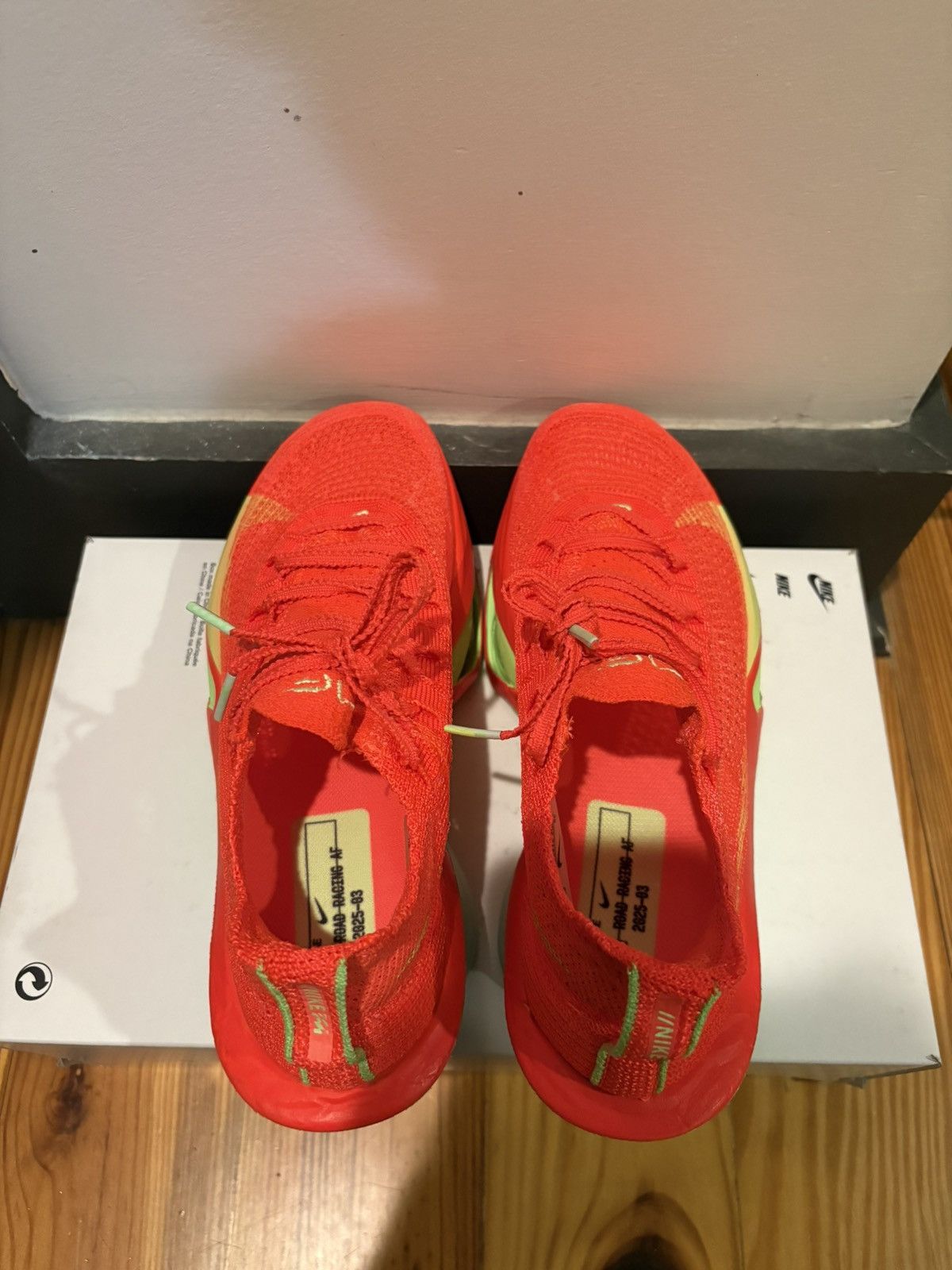Nike Nike Air Zoom Alphafly NEXT% 3 'Bright Crimson Lime Blast' Size US 6.5 / IT 36.5 - 4 Thumbnail