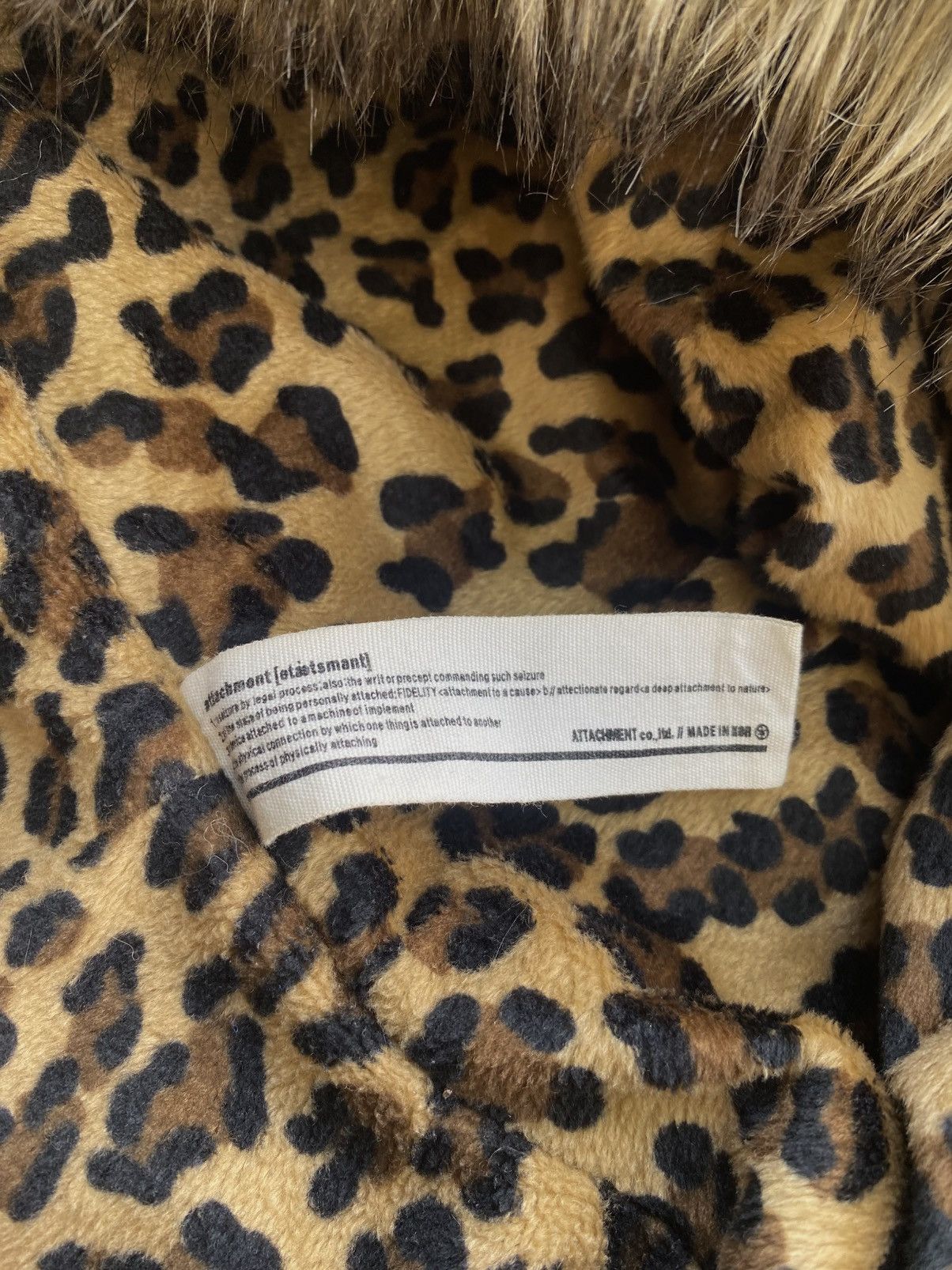 If Six Was Nine × Japanese Brand × Le Grande Bleu (L.G.B.) ATTACHMENT LEOPARD BLACK PUNK GOTHIC FUR JACKET Size US L / EU 52-54 / 3 - 6 Thumbnail