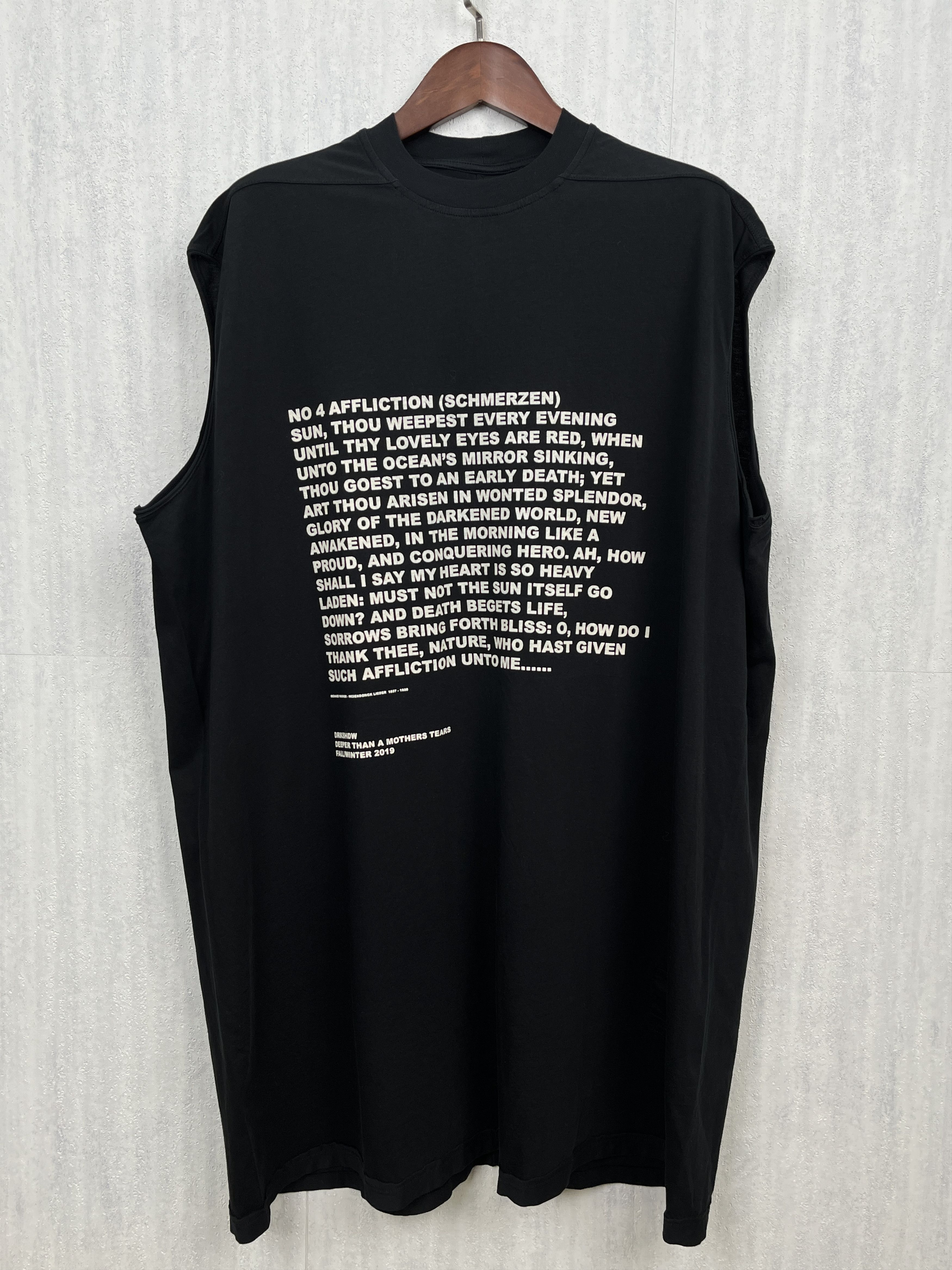 Rick Owens Drkshdw Rick Owens DRKSHDW "Affliction" Jumbo Tank Top Size US M / EU 48-50 / 2 - 1 Thumbnail
