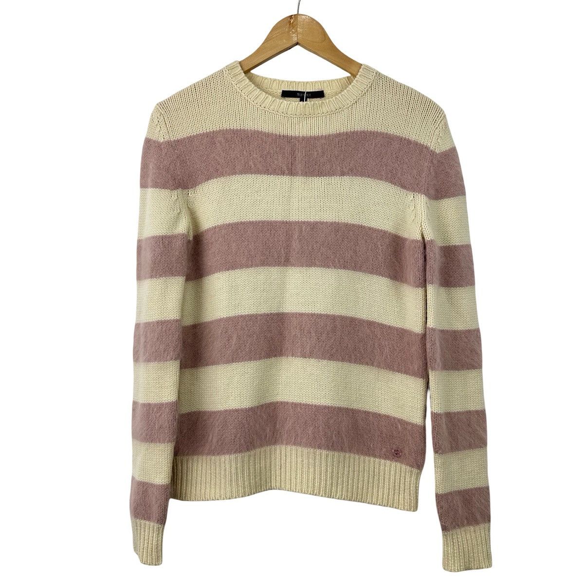 Gucci Gucci pink and cream striped wool sweater Size XS / US 0-2 / IT 36-38 - 1 Thumbnail